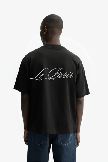Le Paris Oversized T-shirt Black - Strells