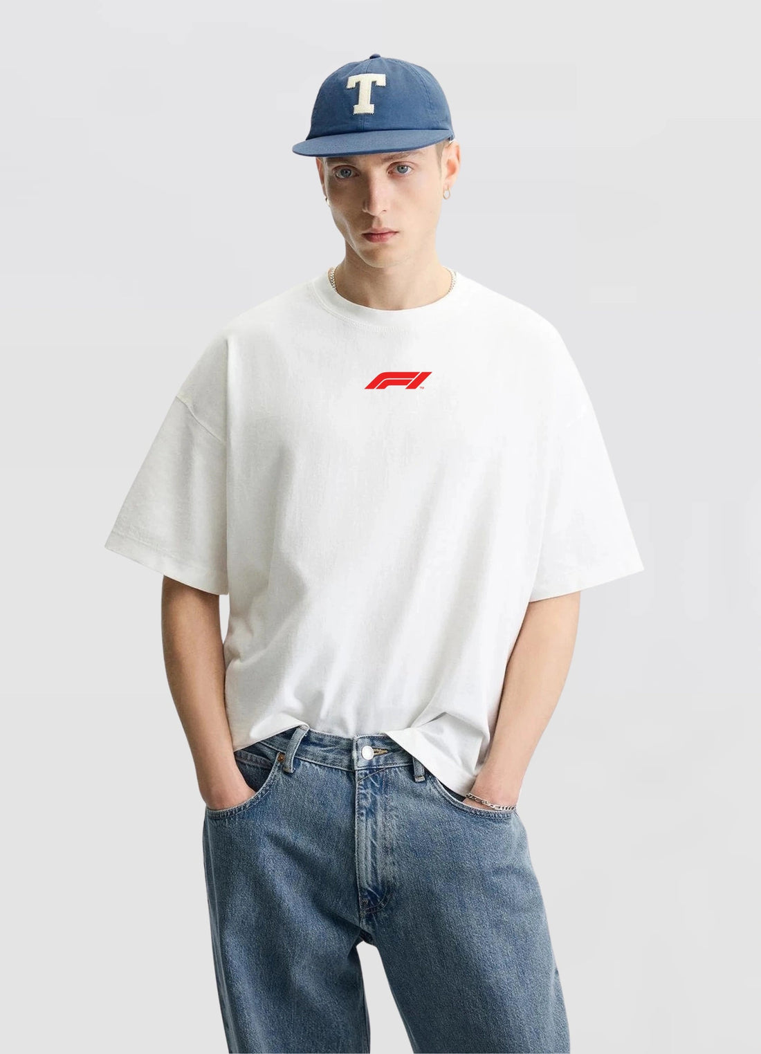 2025 Formula 1 Calender Oversized T-shirt Off - white - Strells