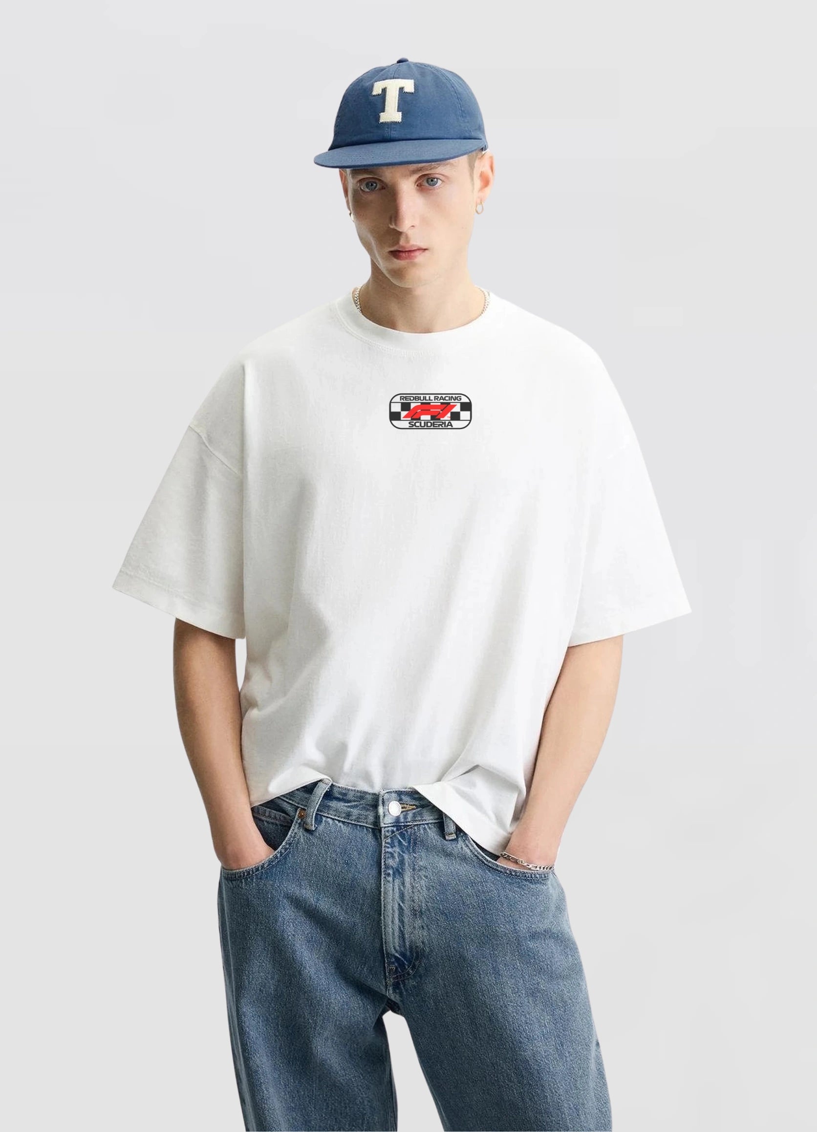 2025 Formula 1 Drivers Oversized T-shirt Off - white - Strells