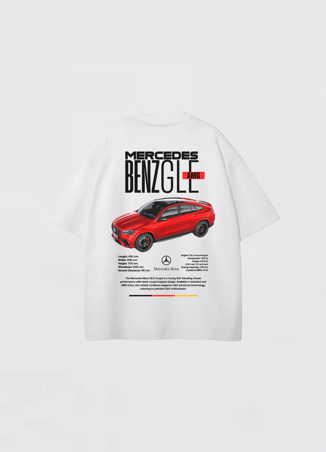 AMG GLE Coupe Oversized T-shirt White - Strells