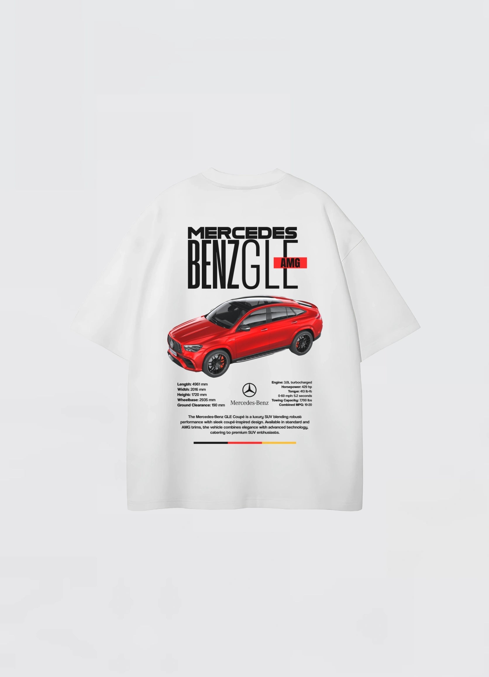 AMG GLE Coupe Oversized T-shirt White - Strells