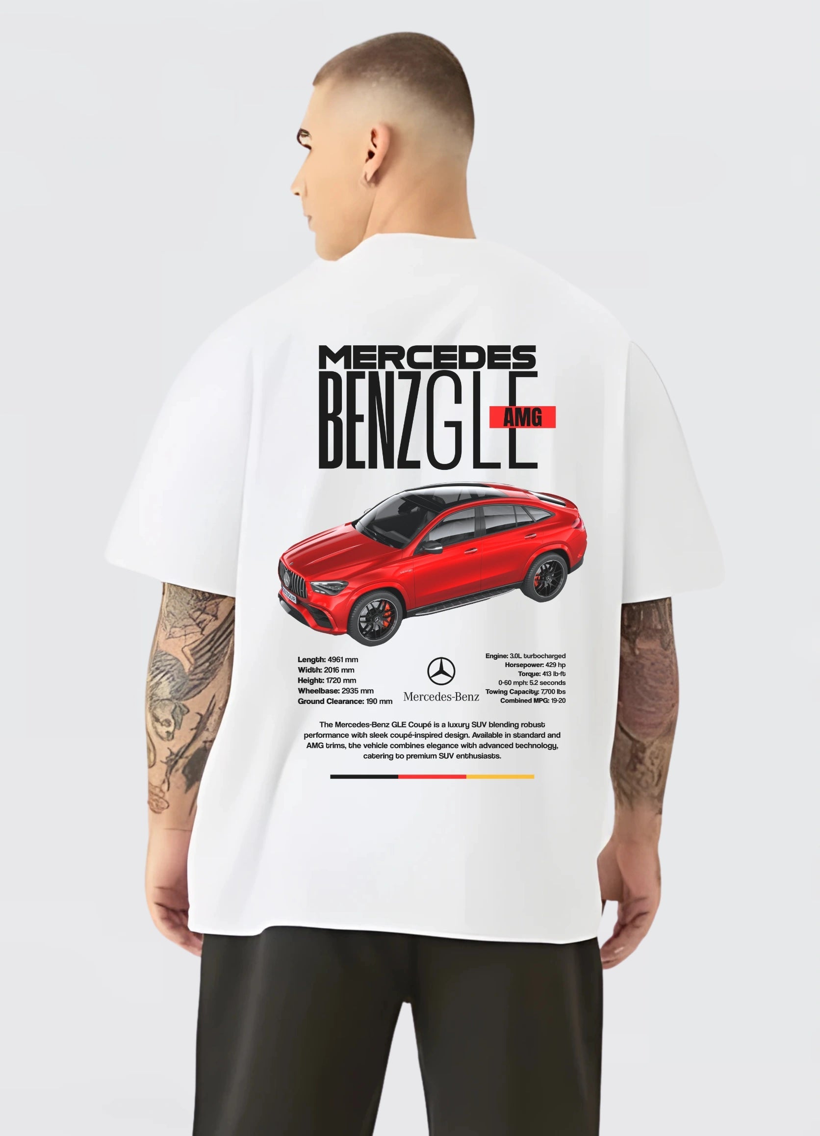 AMG GLE Coupe Oversized T-shirt White - Strells