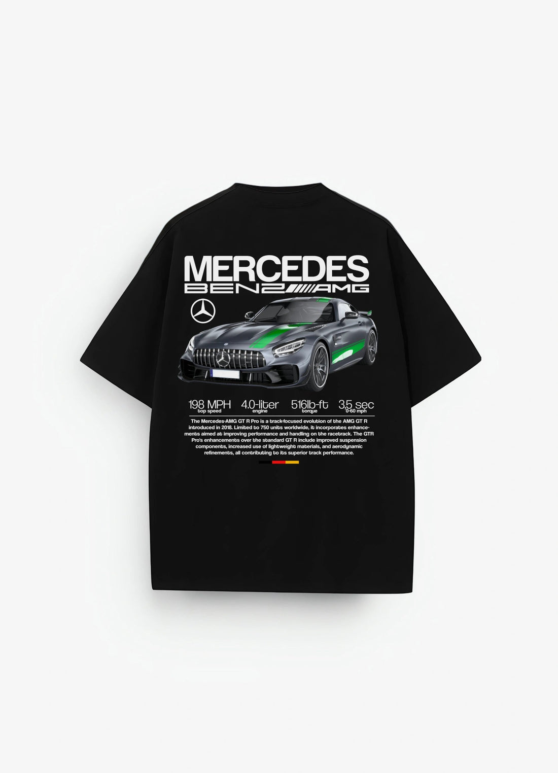 AMG GT R Pro Oversized T-shirt Black - Strells