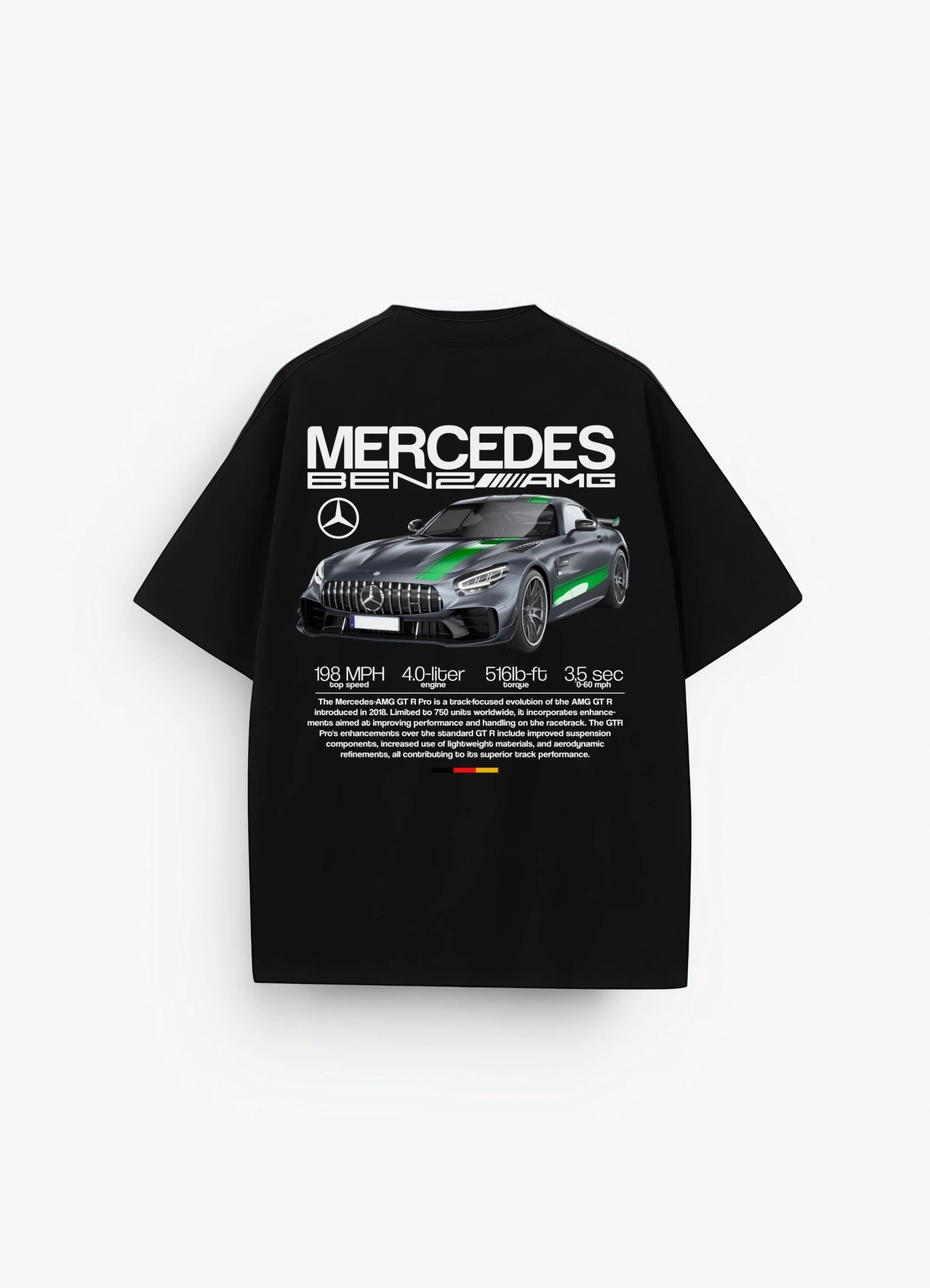 AMG GT R Pro Oversized T-shirt Black - Strells