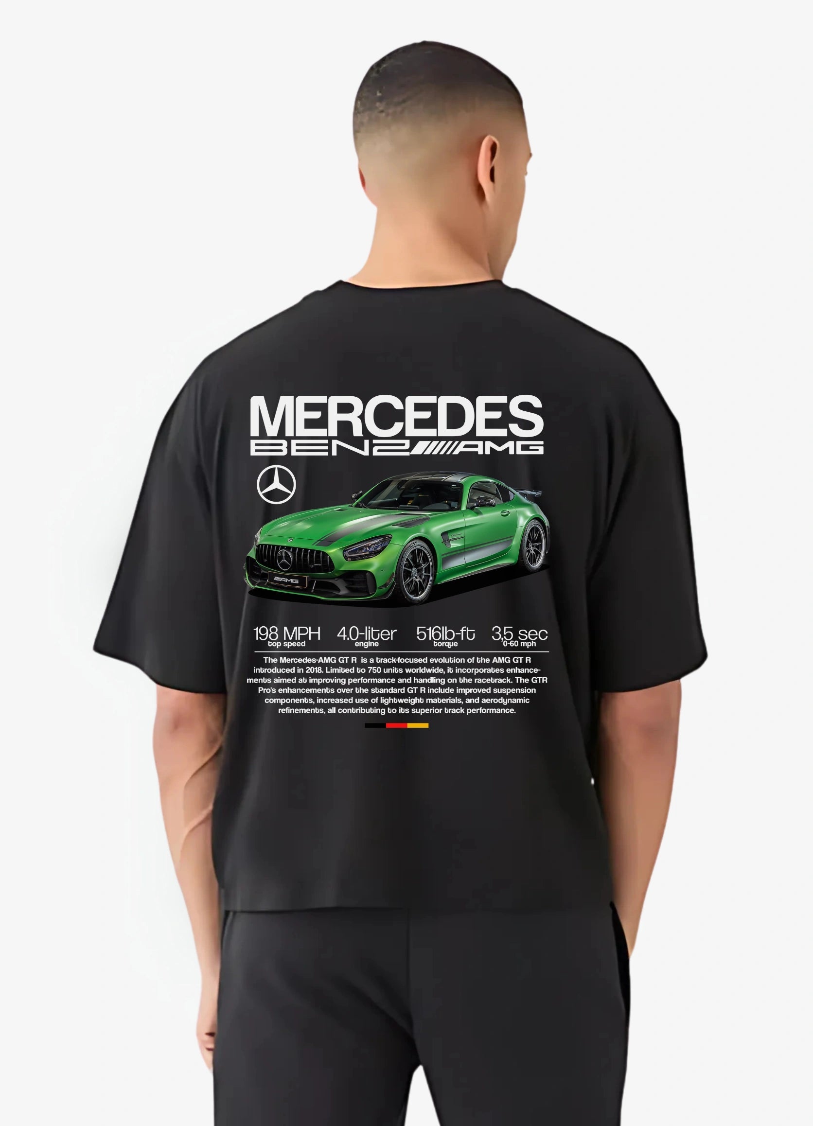 AMG GT R Pro Oversized T-shirt Black - Strells