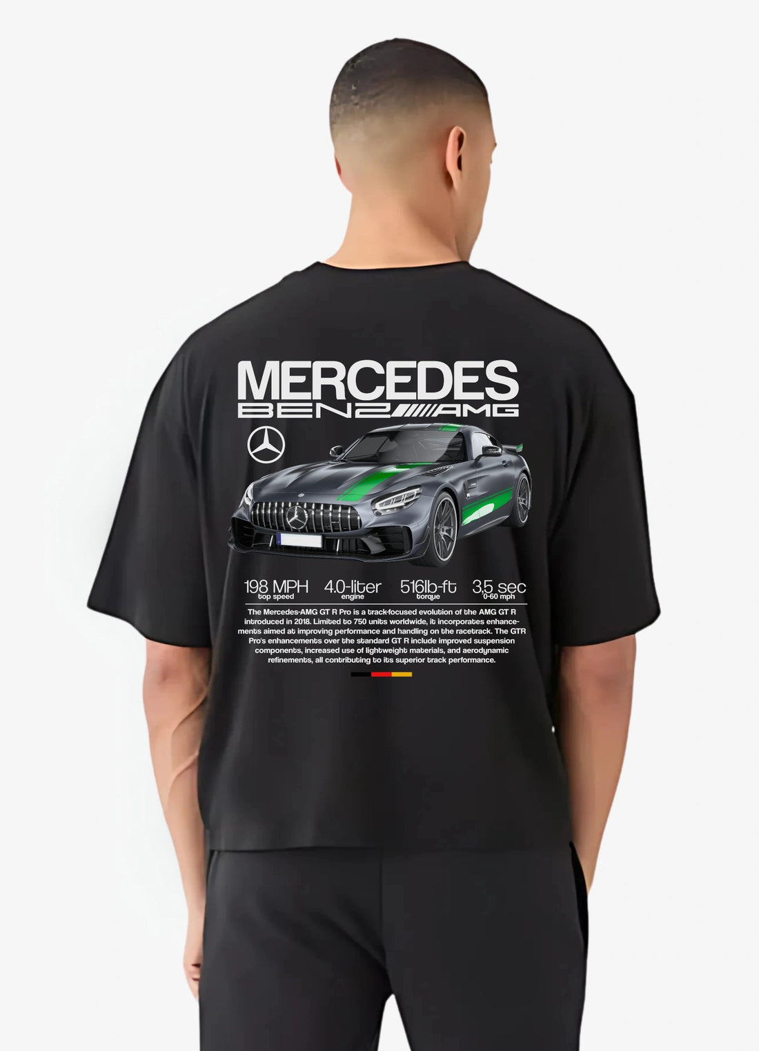 AMG GT R Pro Oversized T-shirt Black - Strells