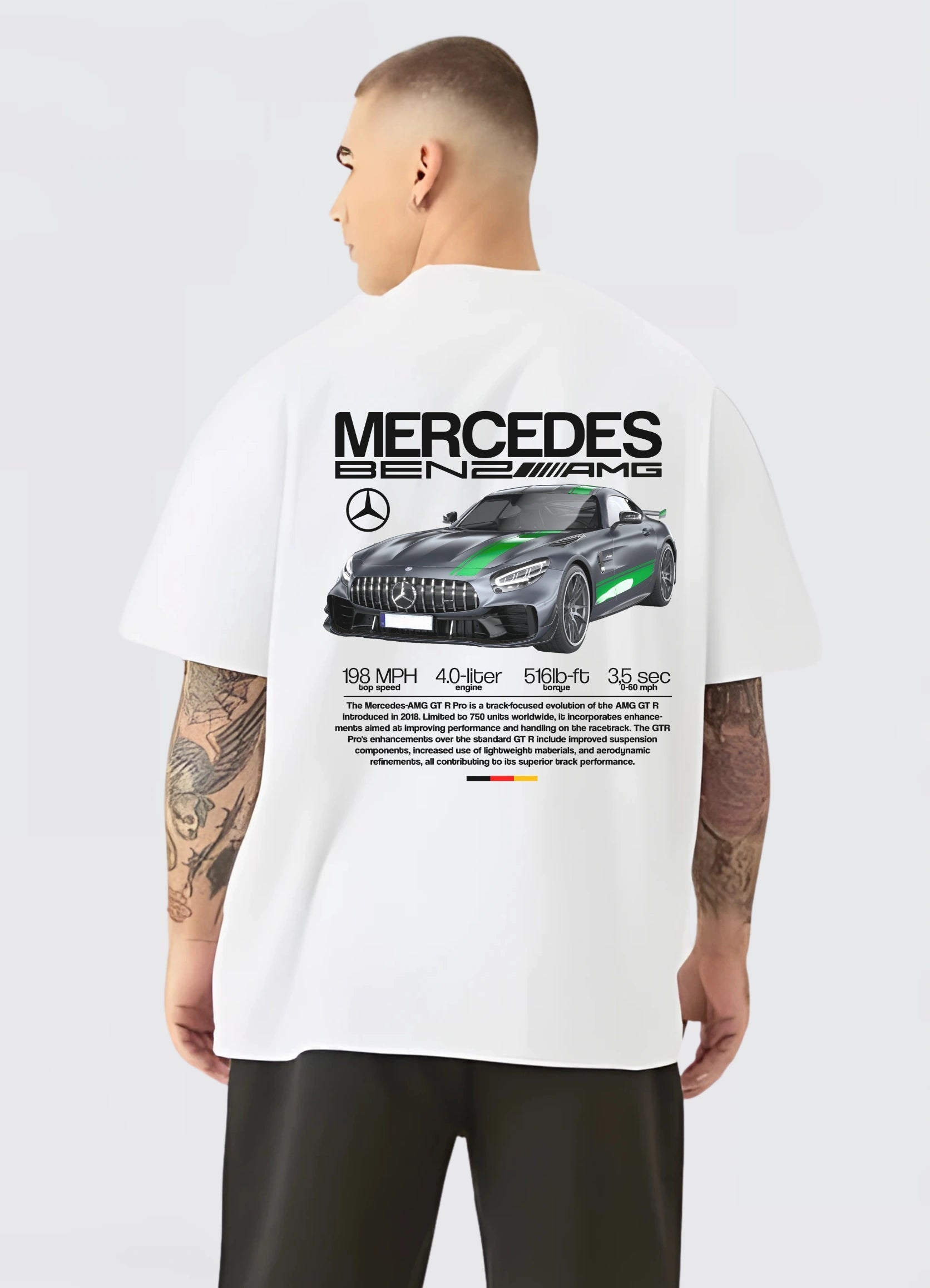 AMG GT R Pro Oversized T-shirt Off - white - Strells