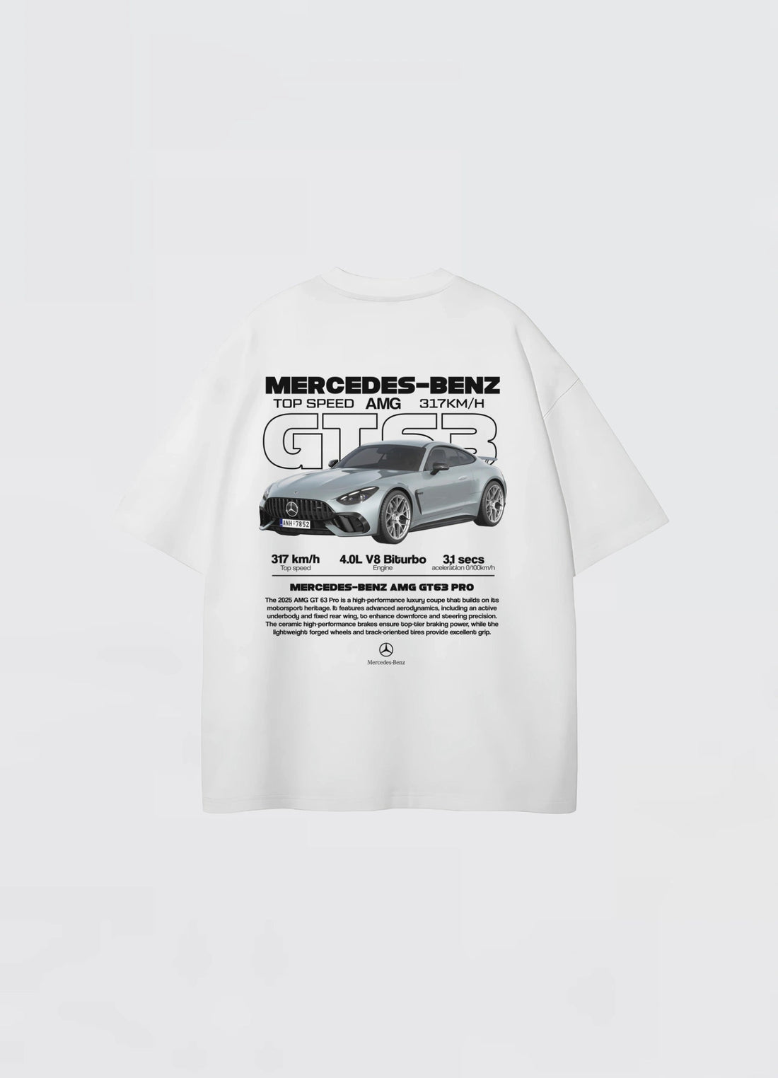 AMG GT63 Pro Oversized T-shirt Off - white - Strells