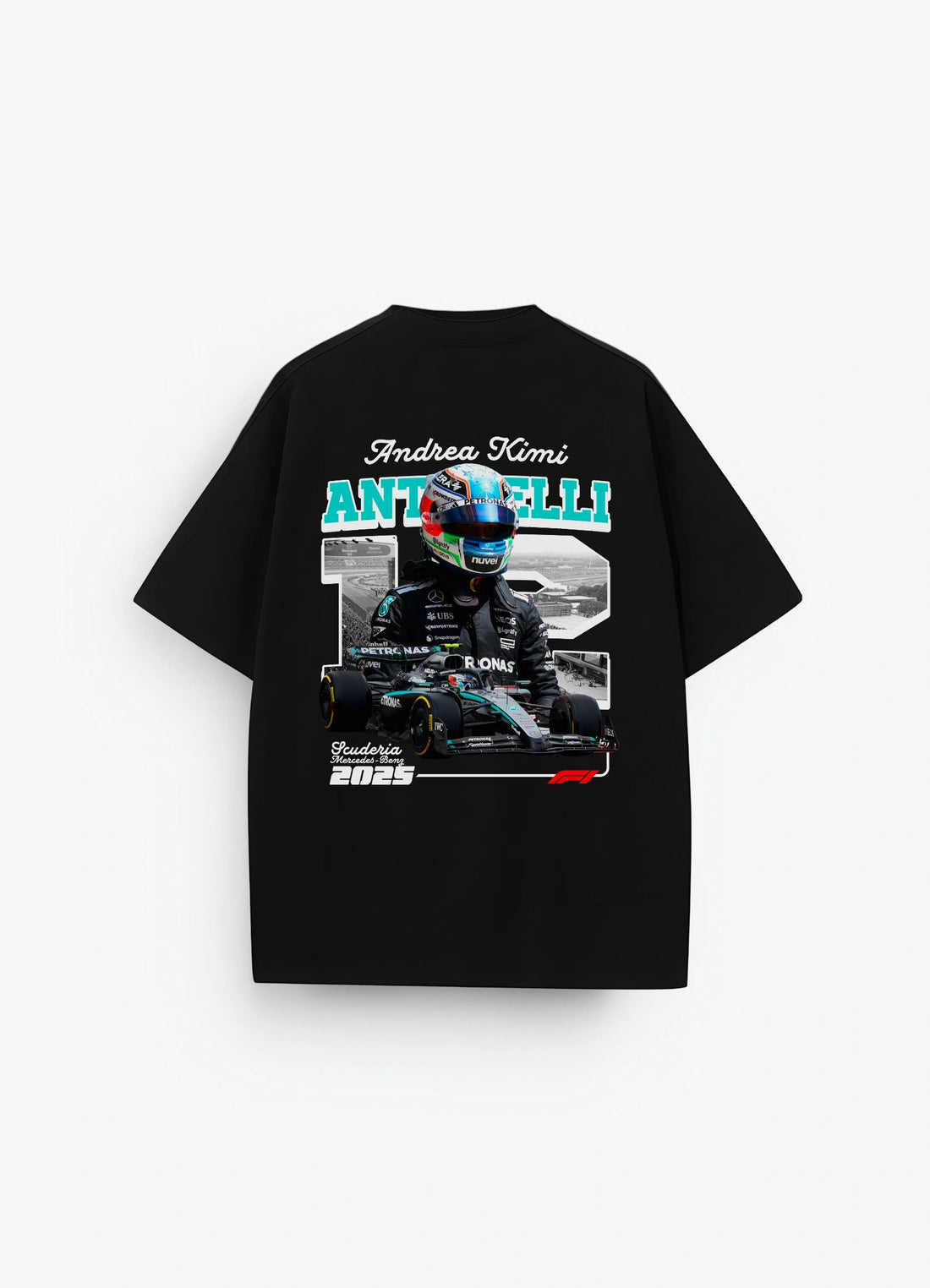 Andrea Kimi Antonelli Oversized T-shirt Black - Strells