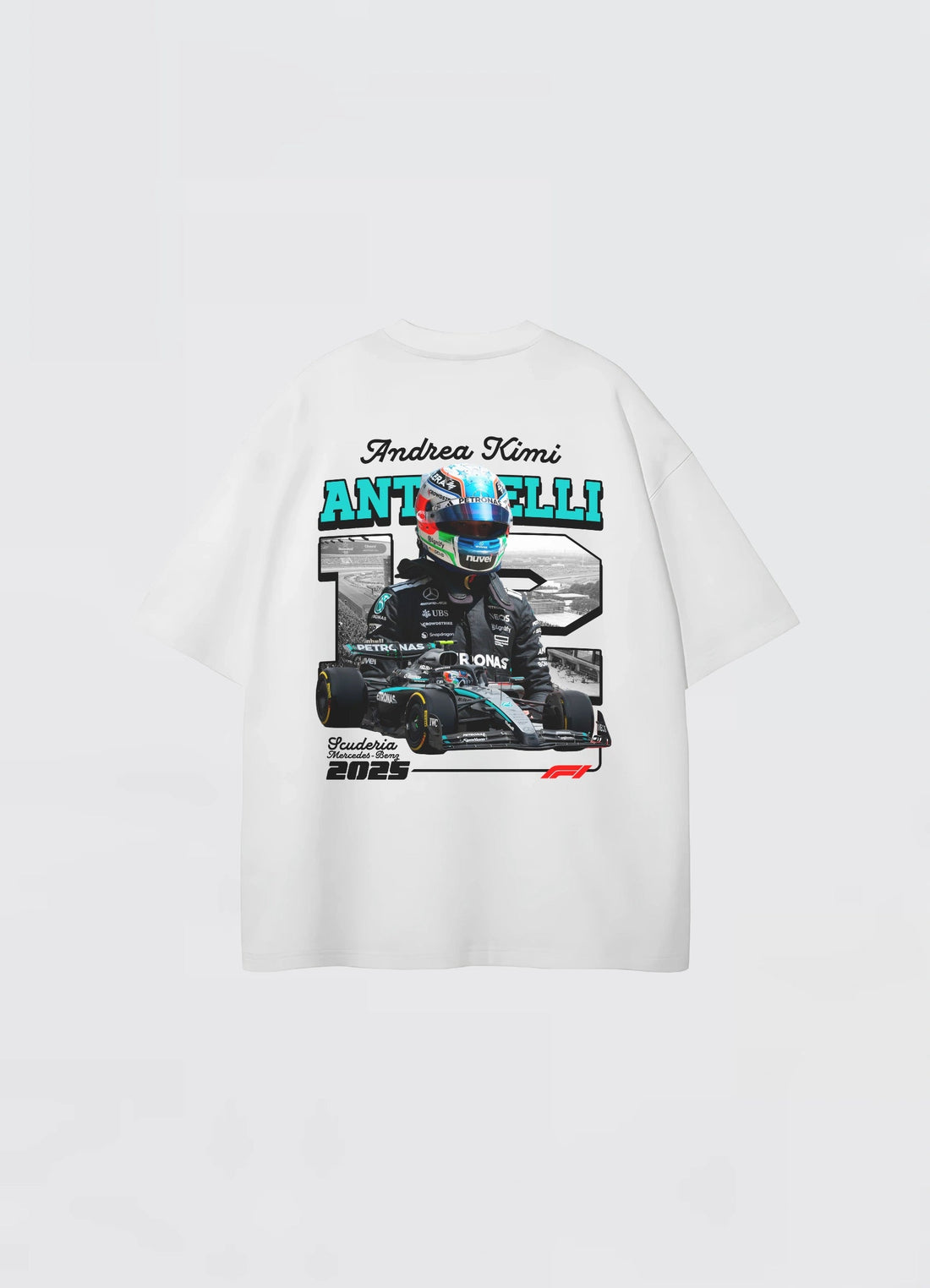 Andrea Kimi Antonelli Oversized T-shirt Off - white - Strells