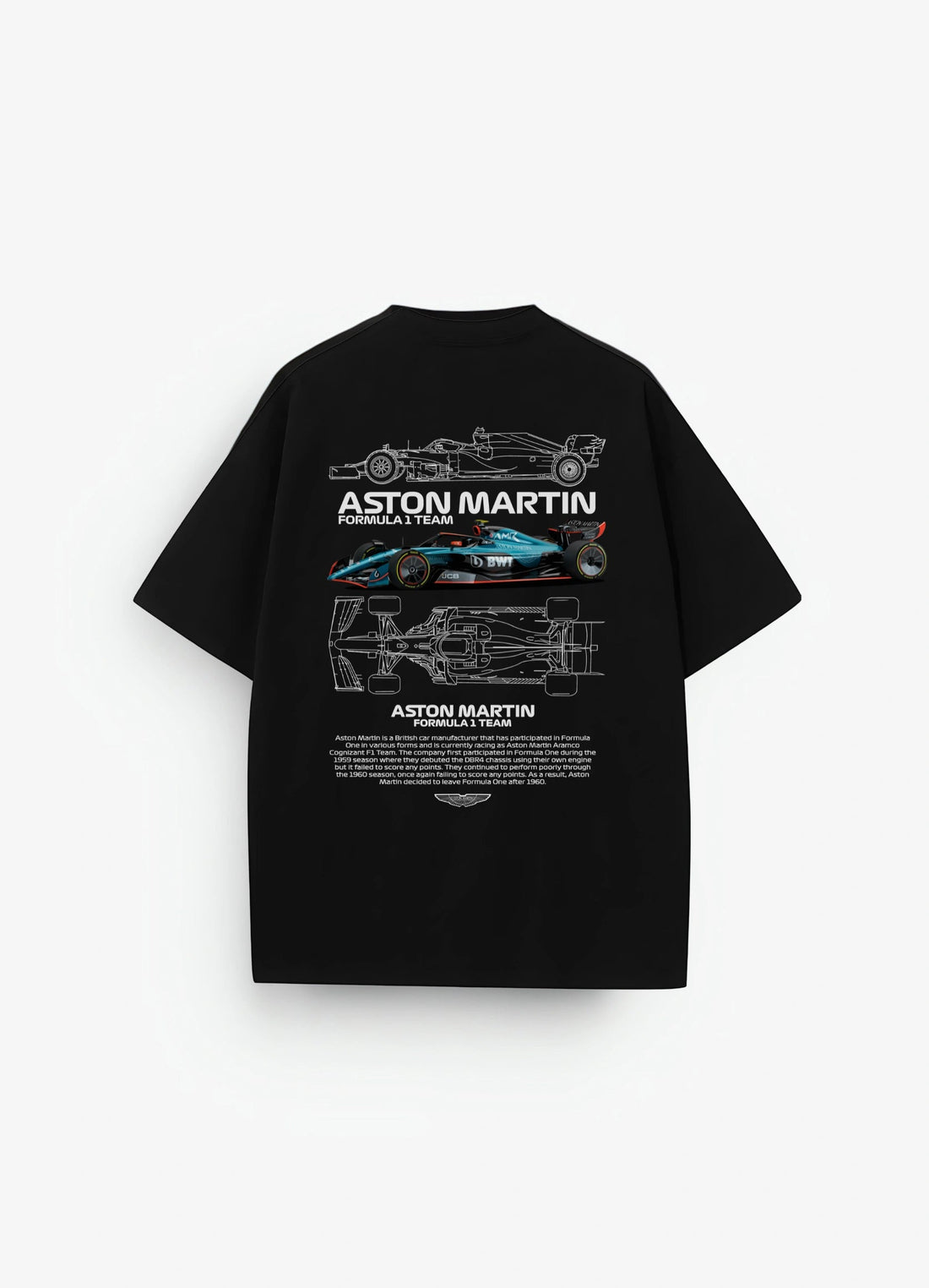 Aston Martin F1 Team Oversized T-shirt Black - Strells