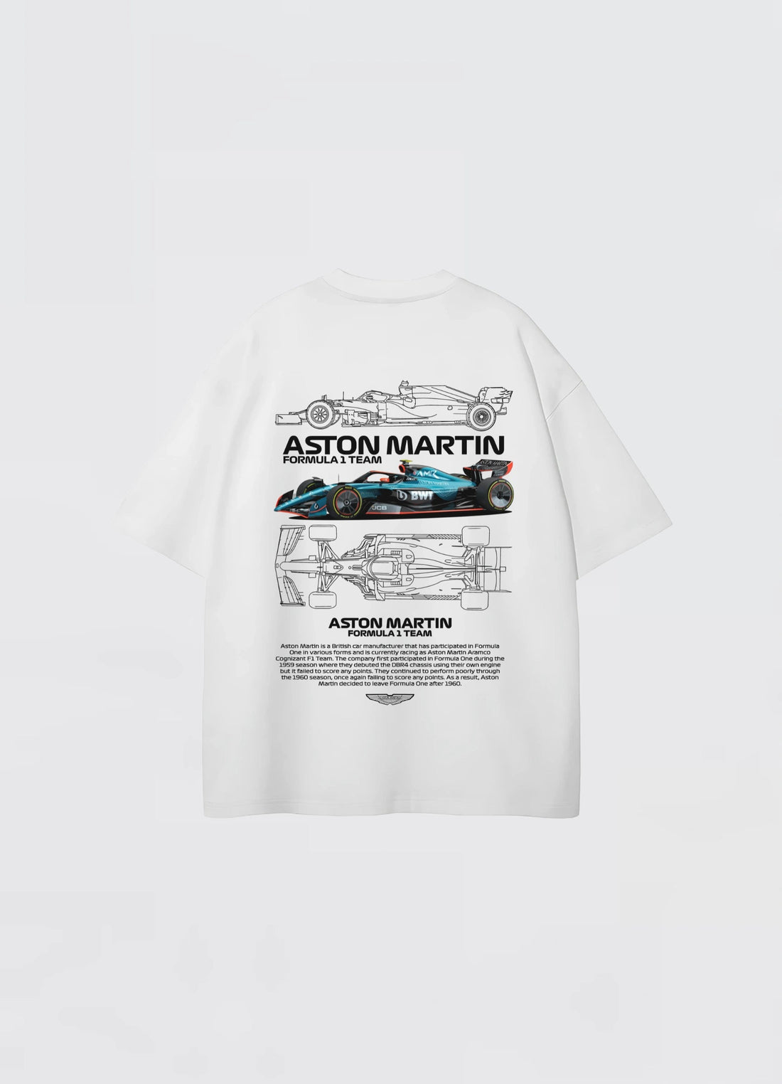 Aston Martin Formula 1 Team Oversized T-shirt Off - white - Strells