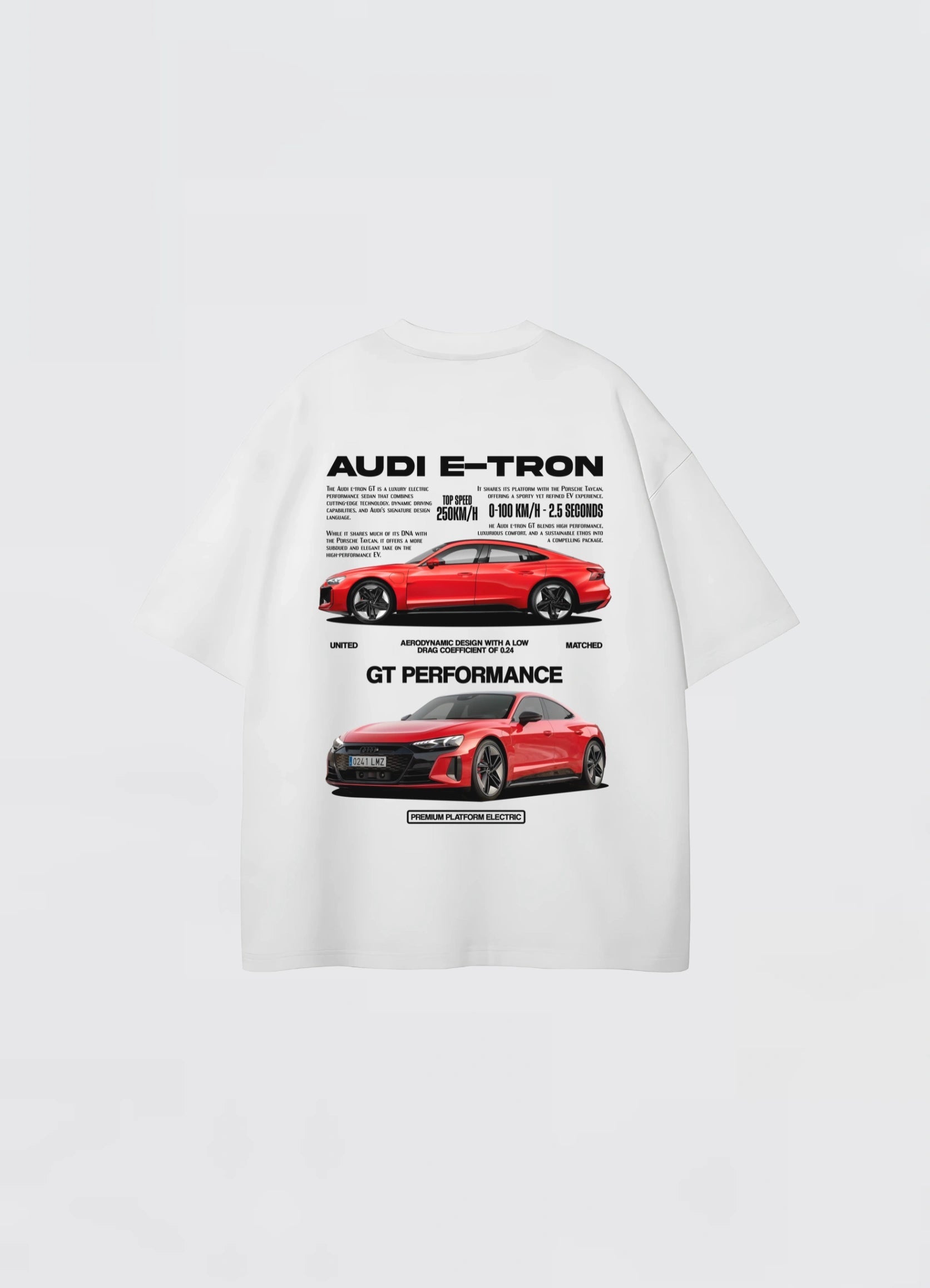 Audi E - TRON GT Oversized T-shirt Off - white - Strells