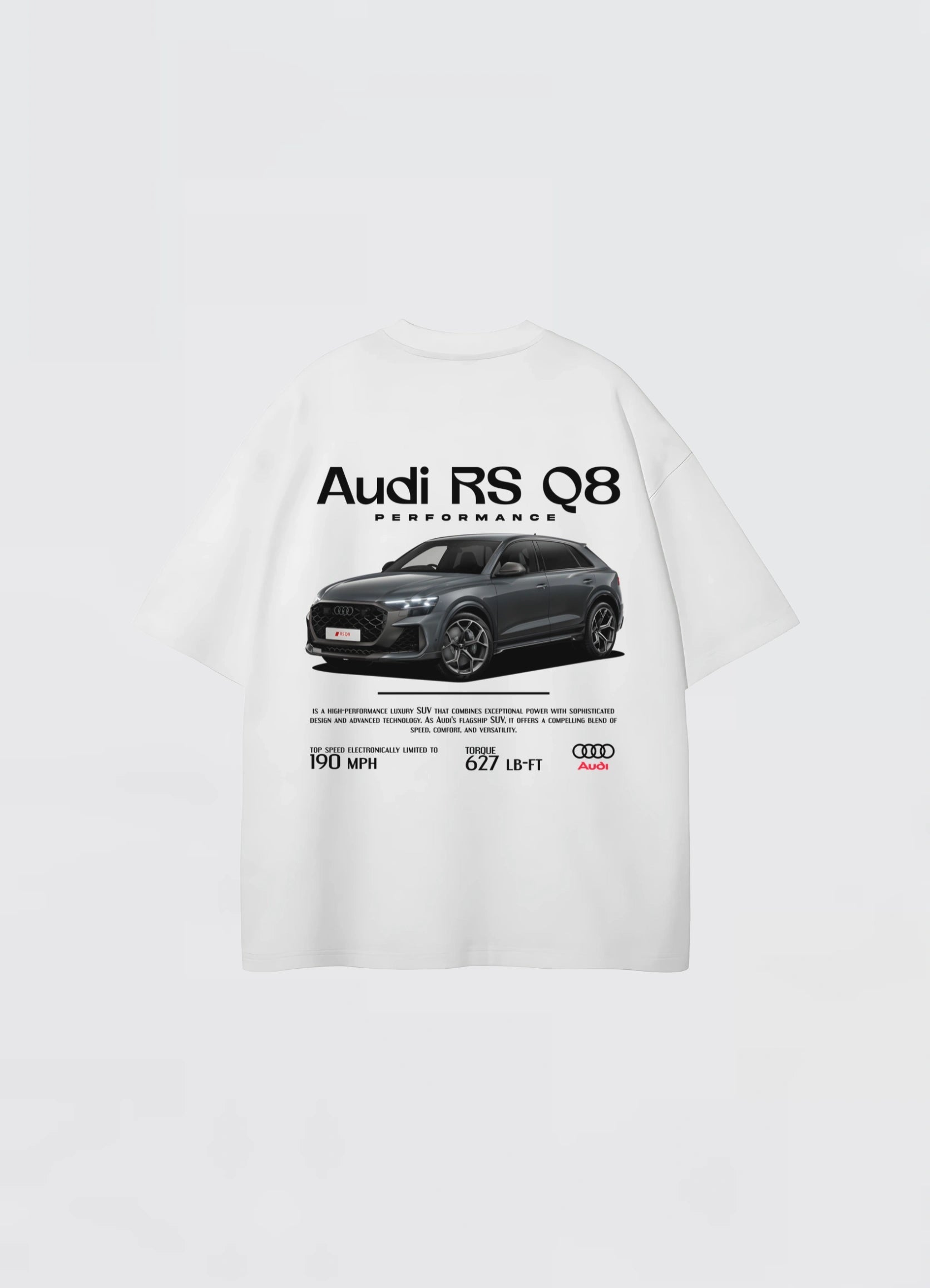Audi RS Q8 Oversized T-shirt Off - white - Strells