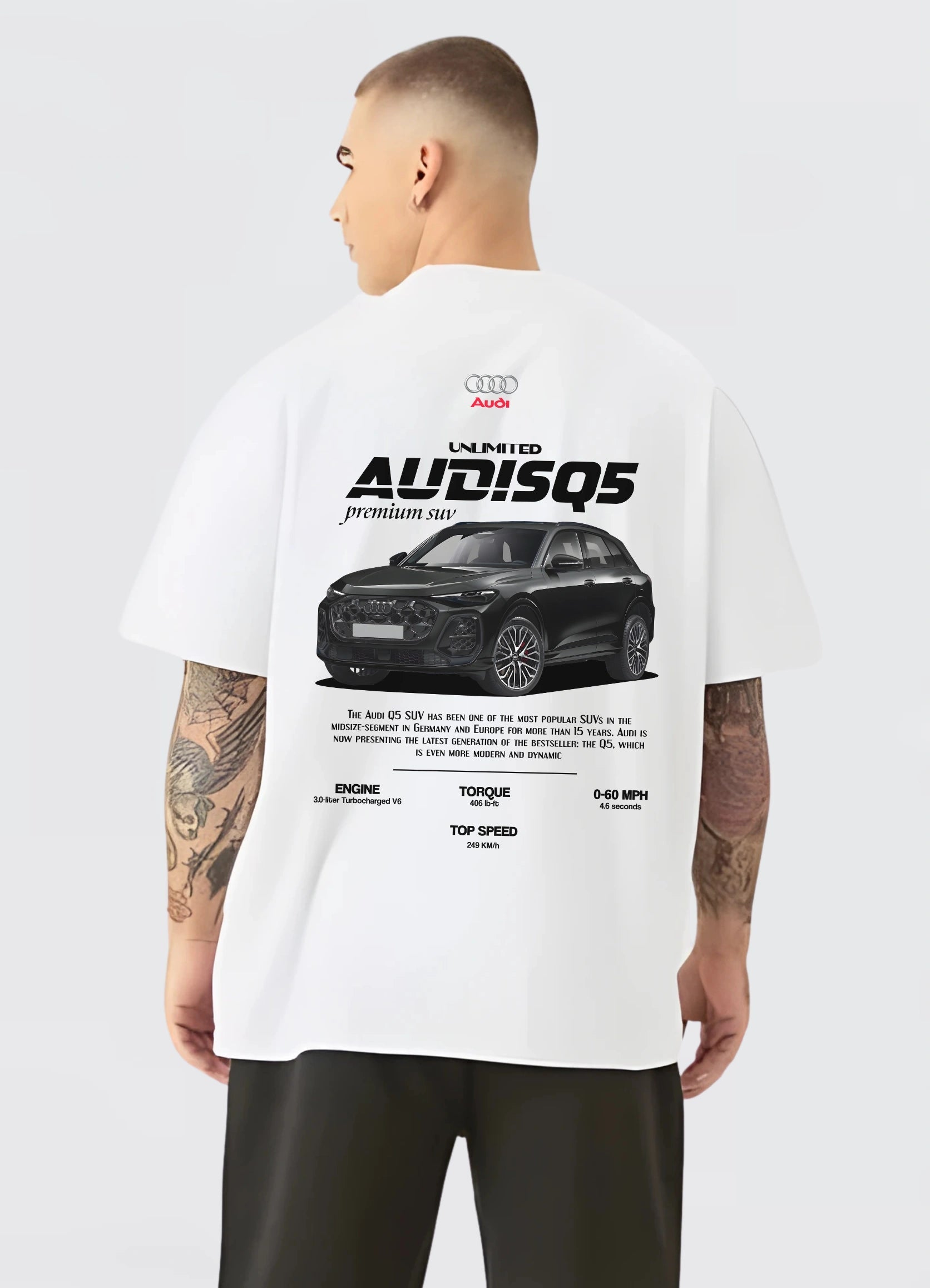Audi SQ5 Oversized T-shirt Off - white - Strells