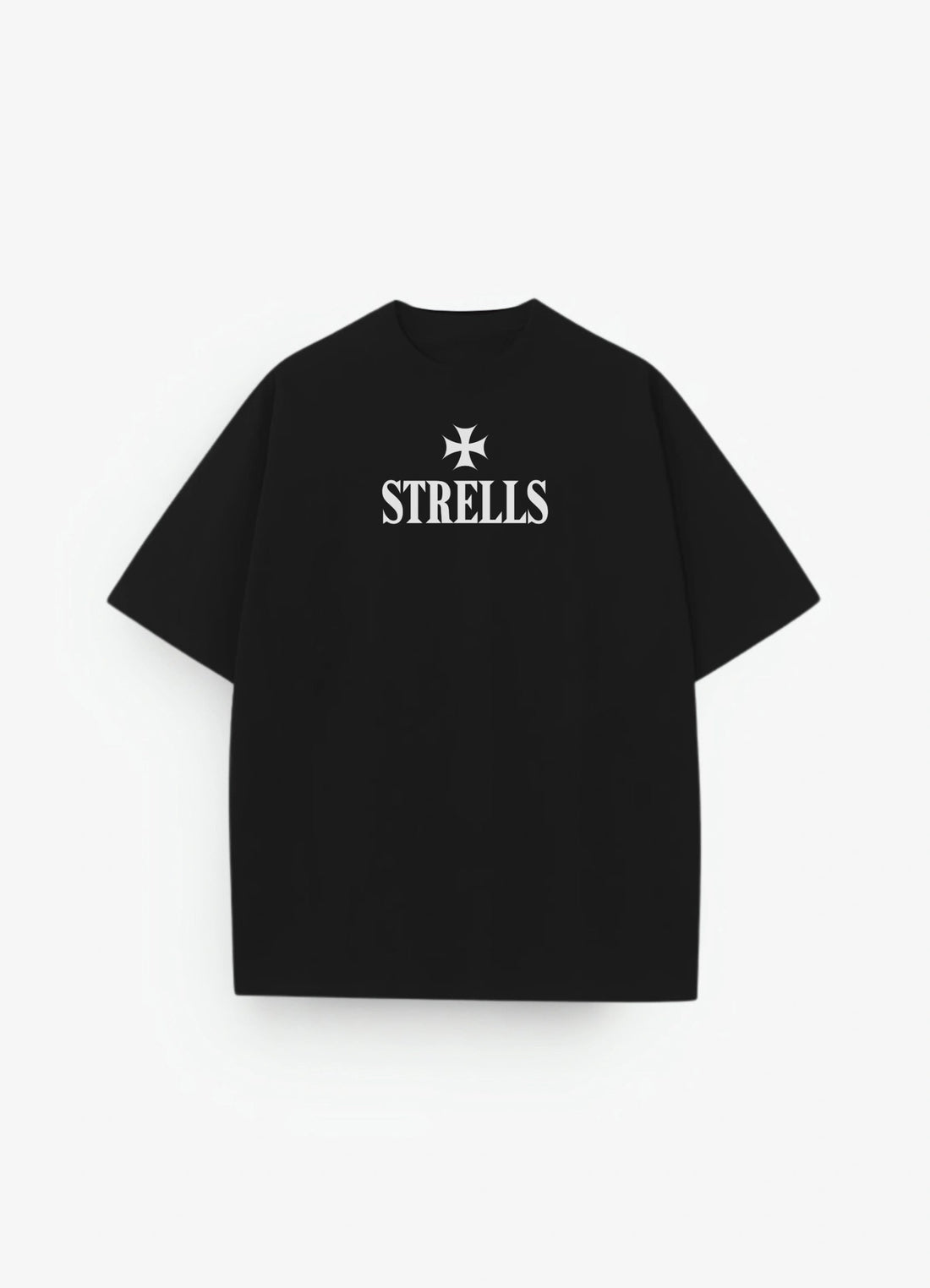 Aura Black Oversized T-shirt Black - Strells