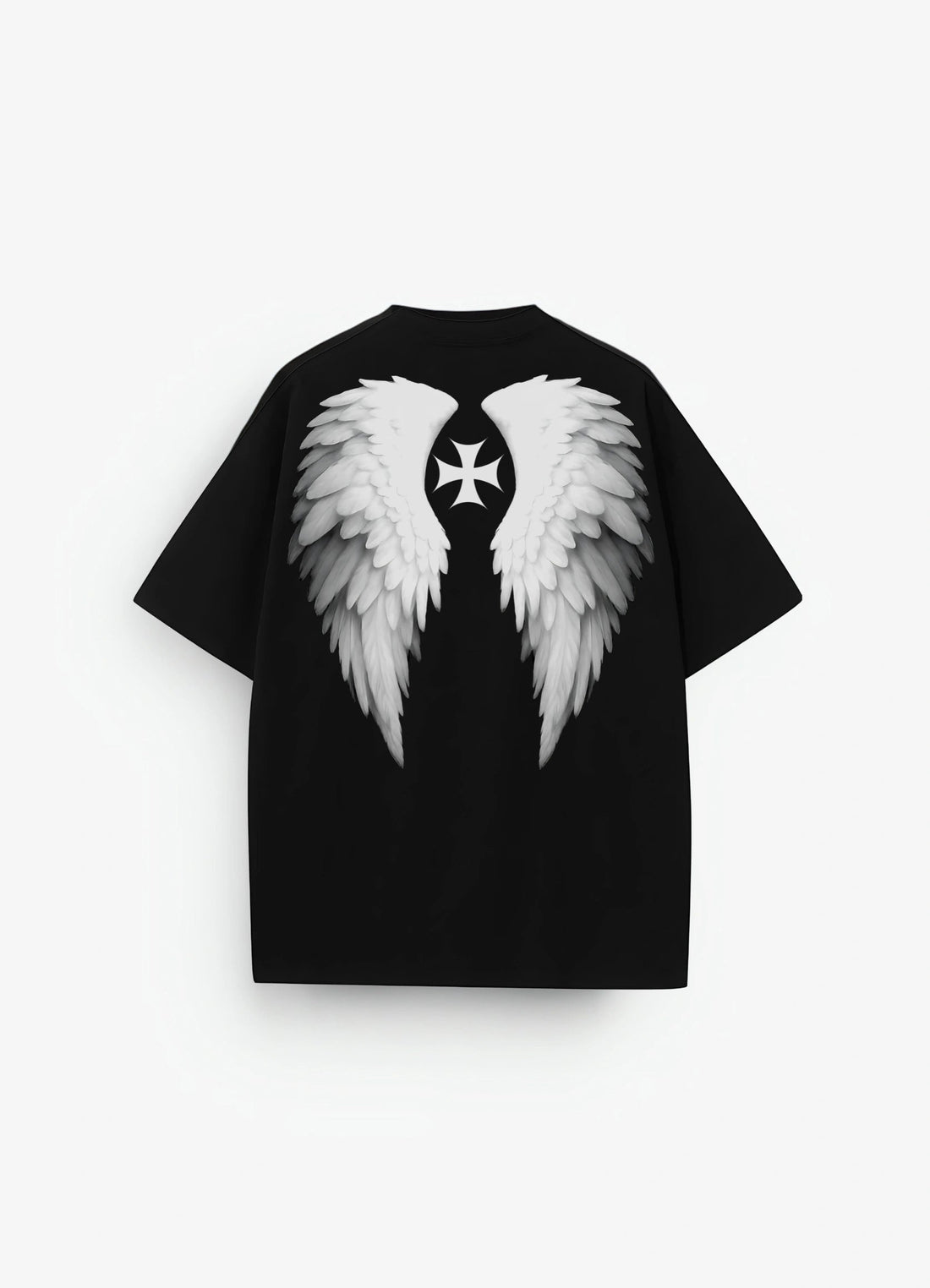 Aura Black Oversized T-shirt Black - Strells