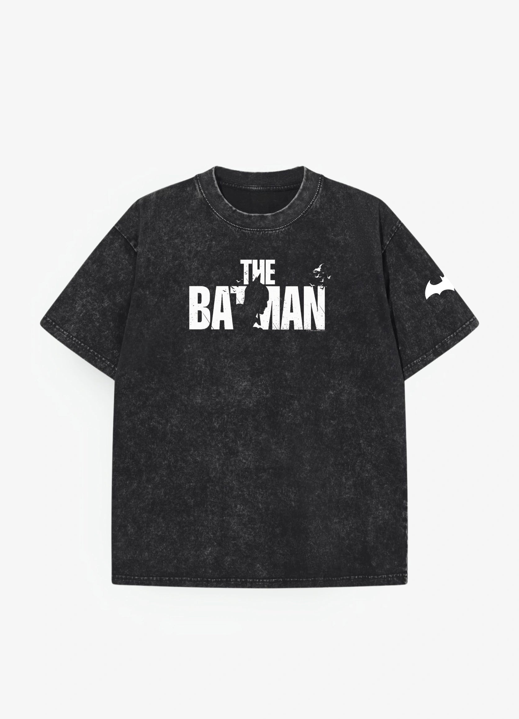 Batman Oversized Acid wash T-shirt Black - Strells