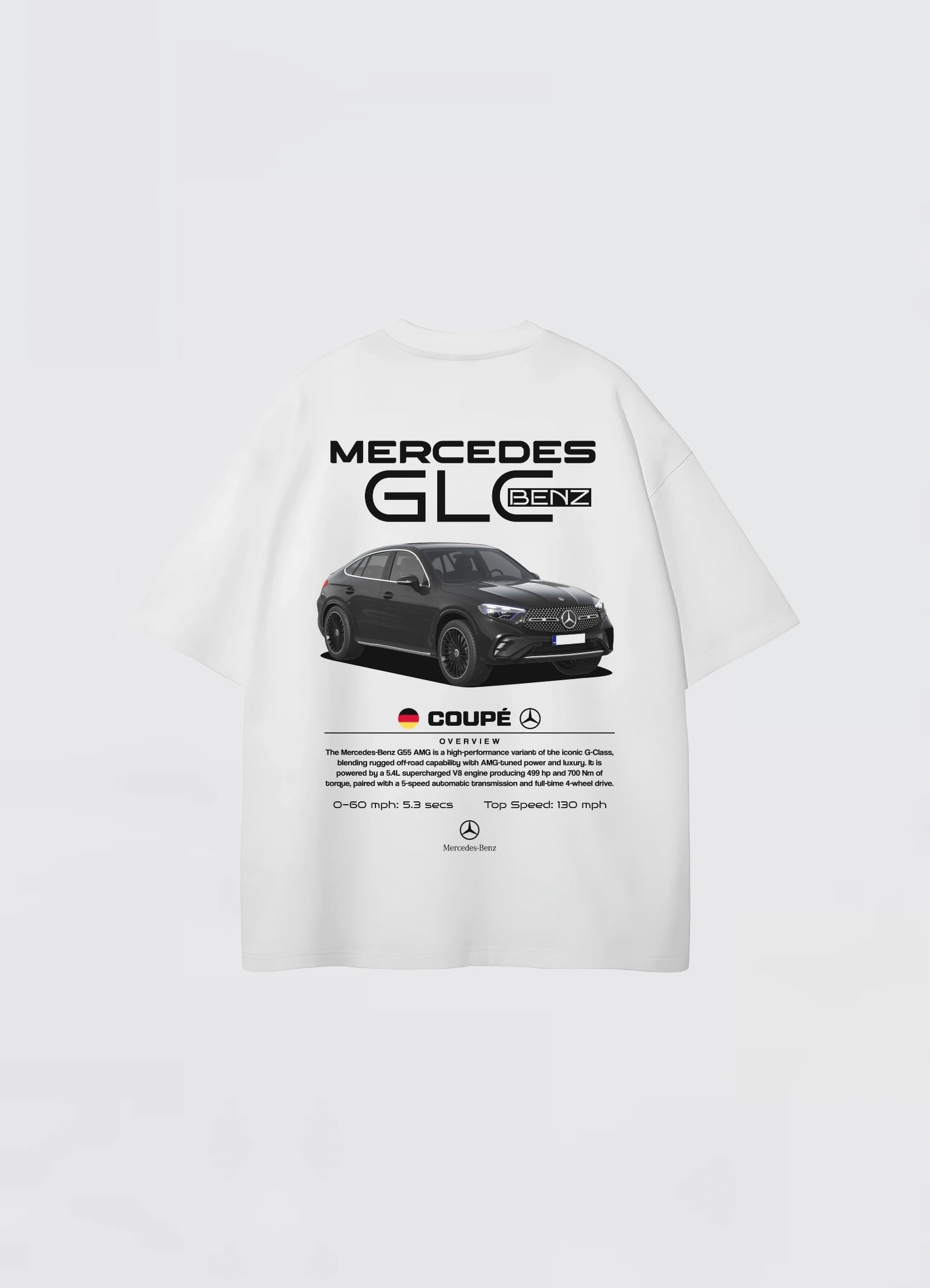 Benz GLE Coupe Oversized T-shirt Off - white - Strells