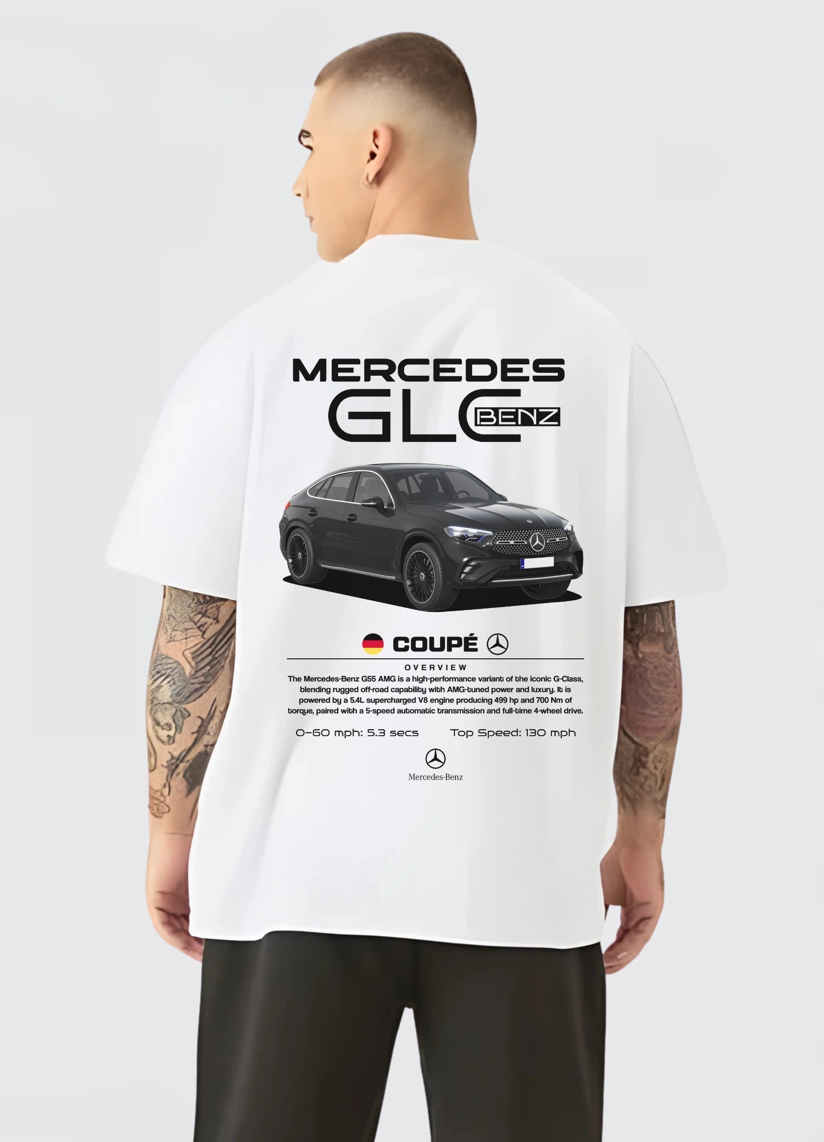 Benz GLE Coupe Oversized T-shirt Off - white - Strells