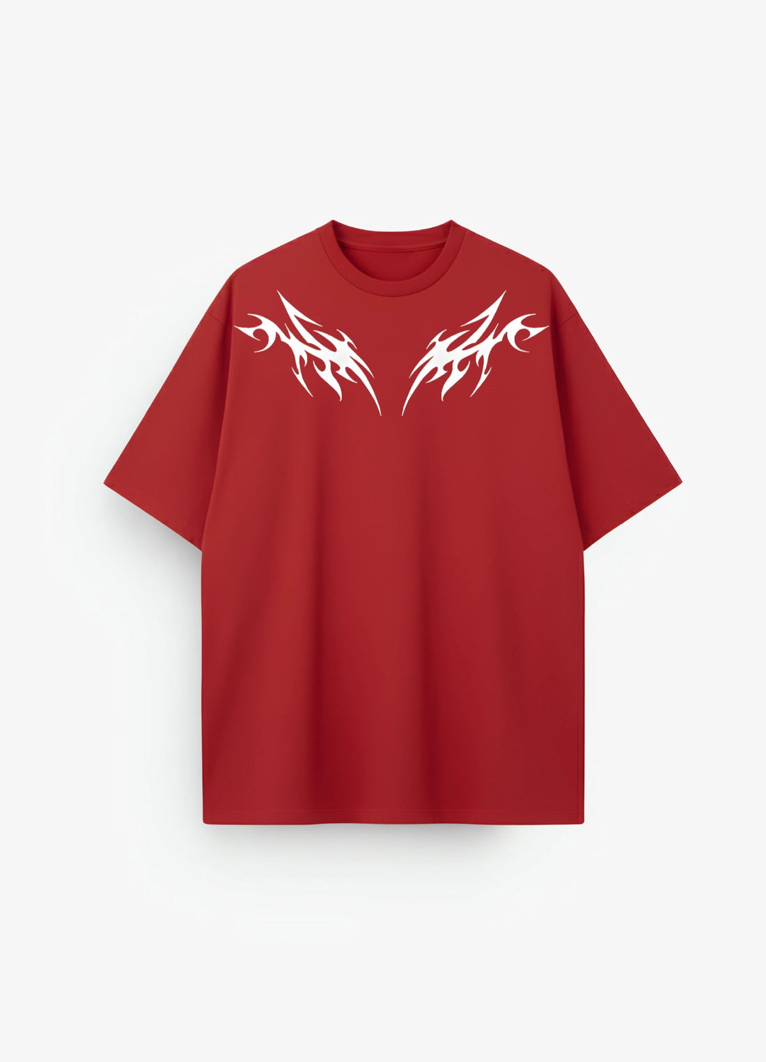 Blood Wing Oversized T-shirt Red - Strells