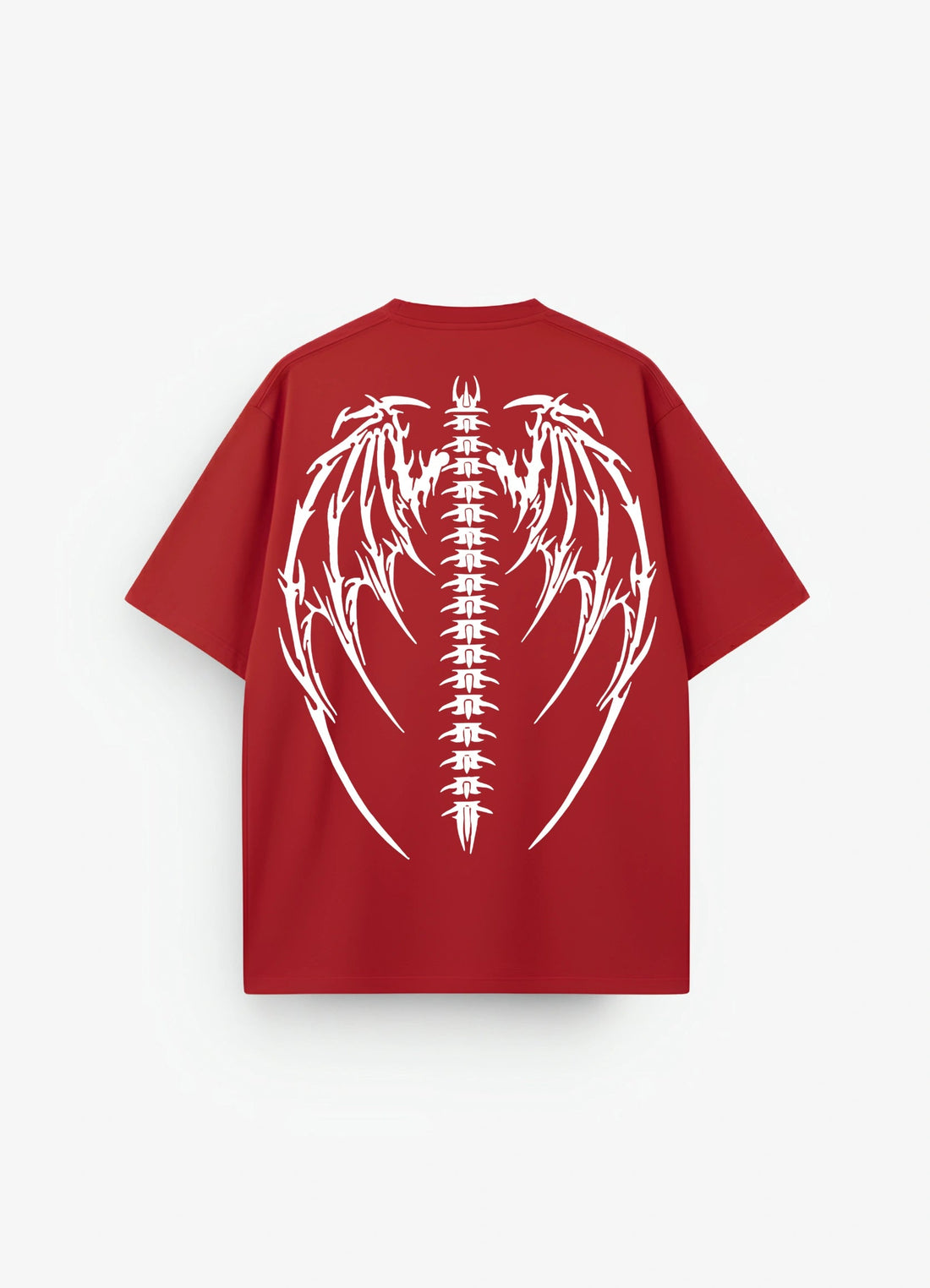 Blood Wing Oversized T-shirt Red - Strells
