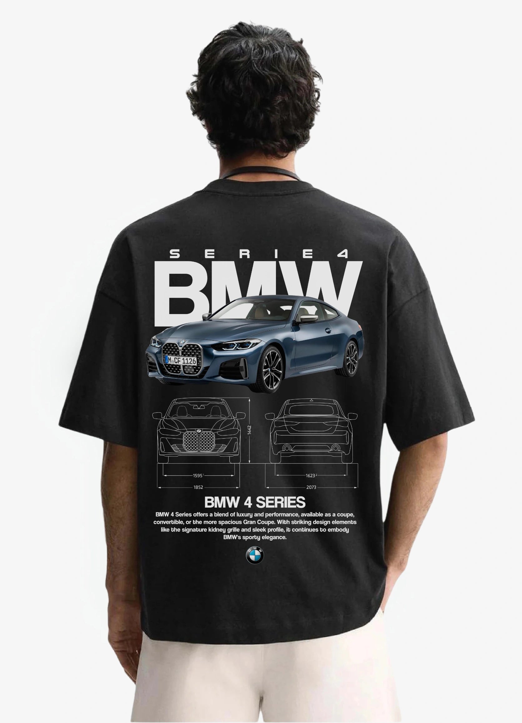 BMW 4 SERIES Oversized T-shirt Off - white - Strells
