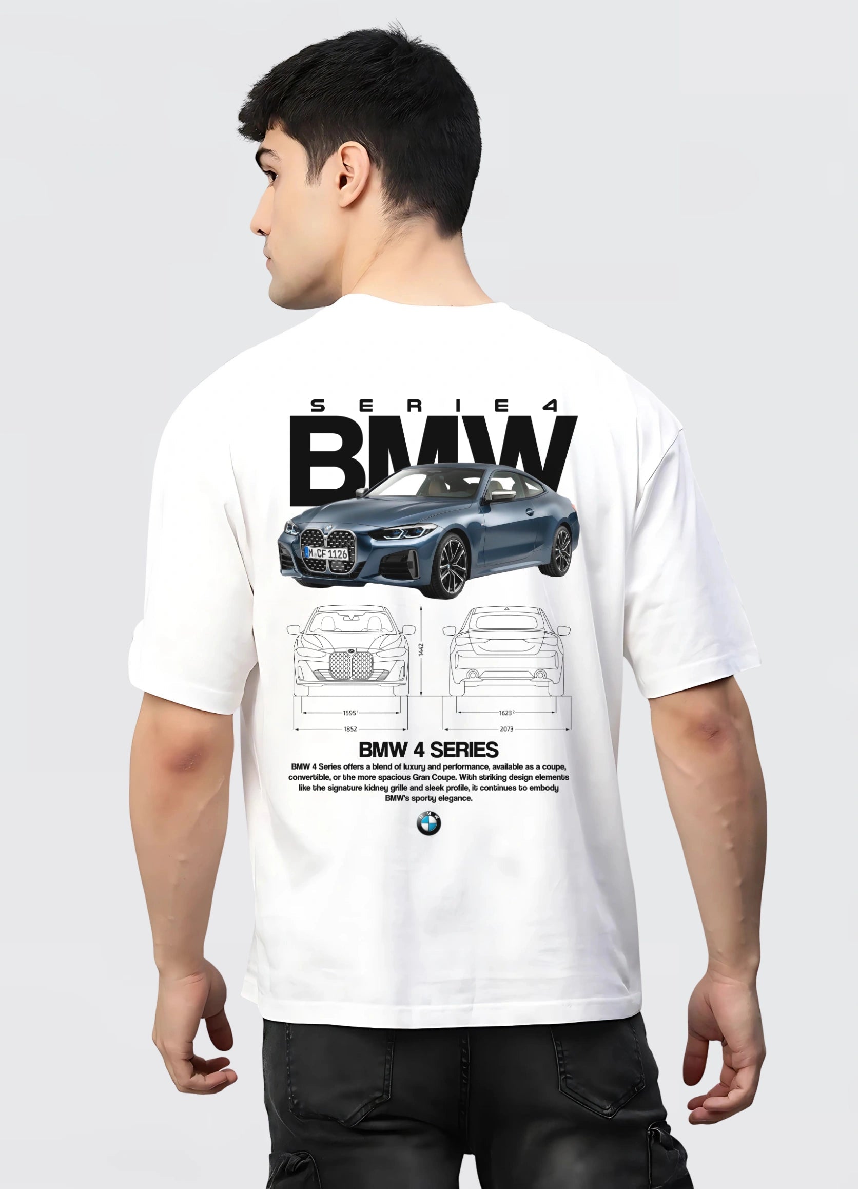 BMW 4 SERIES Oversized T-shirt Off - white - Strells