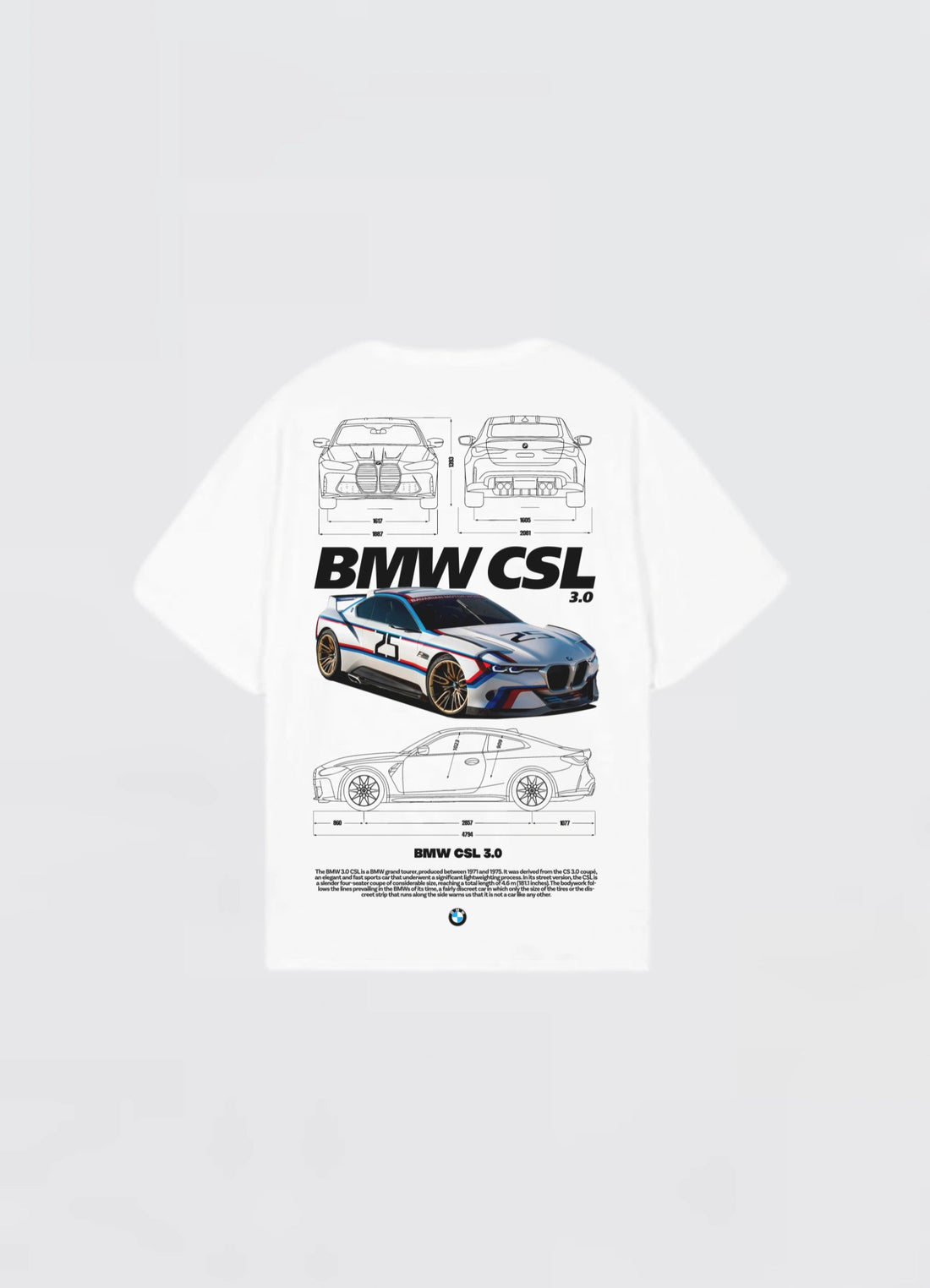BMW CSL 3.0 Oversized T-shirt Off - white - Strells