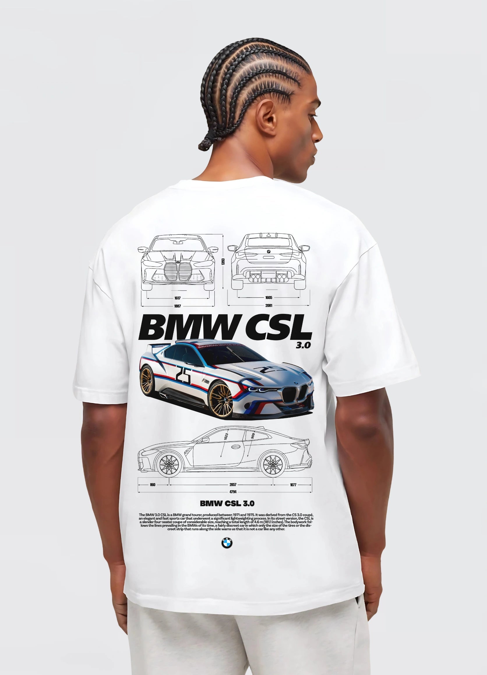 BMW CSL 3.0 Oversized T-shirt Off - white - Strells