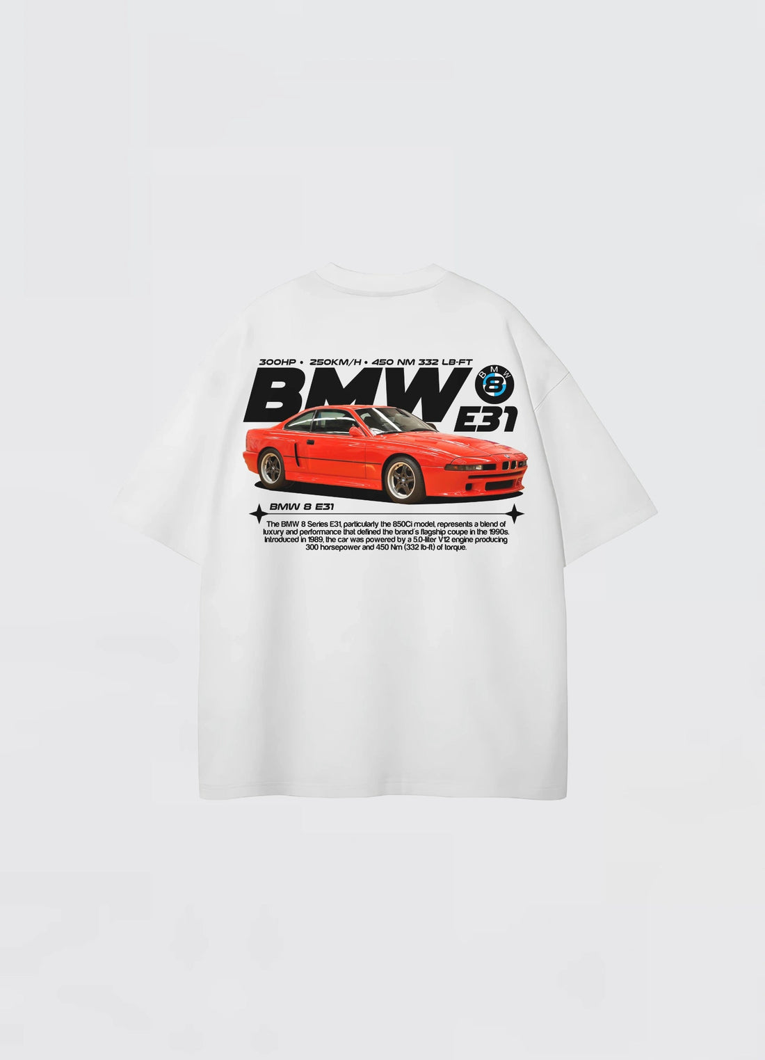 BMW E31 Oversized T-shirt Off - white - Strells