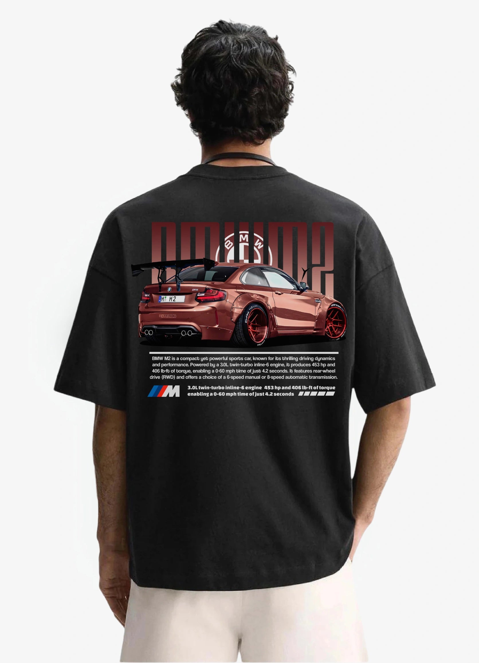 BMW M2 Oversized T-shirt Black - Strells