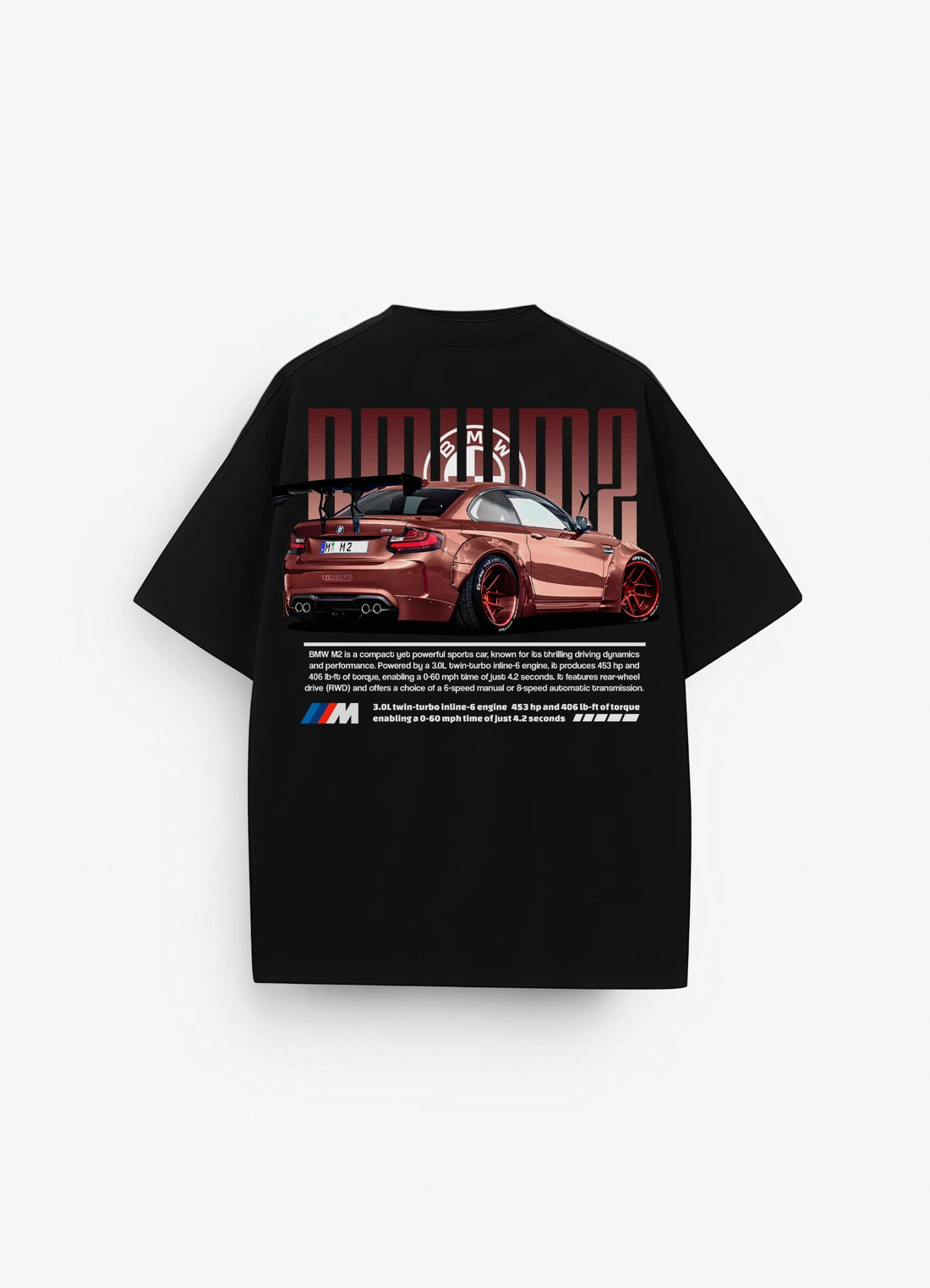 BMW M2 Oversized T-shirt Black - Strells