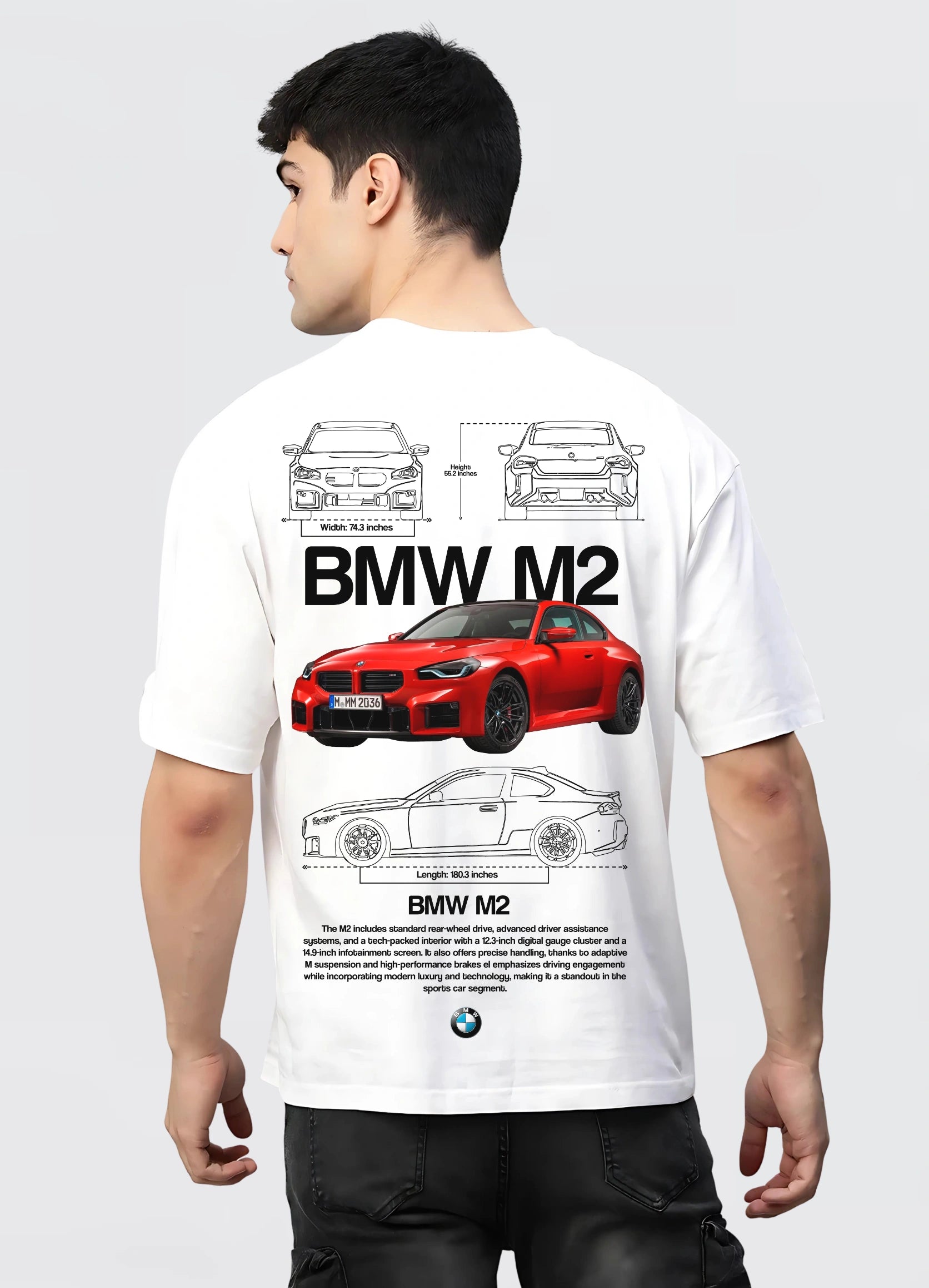 BMW M2 Oversized T-shirt Off - white - Strells
