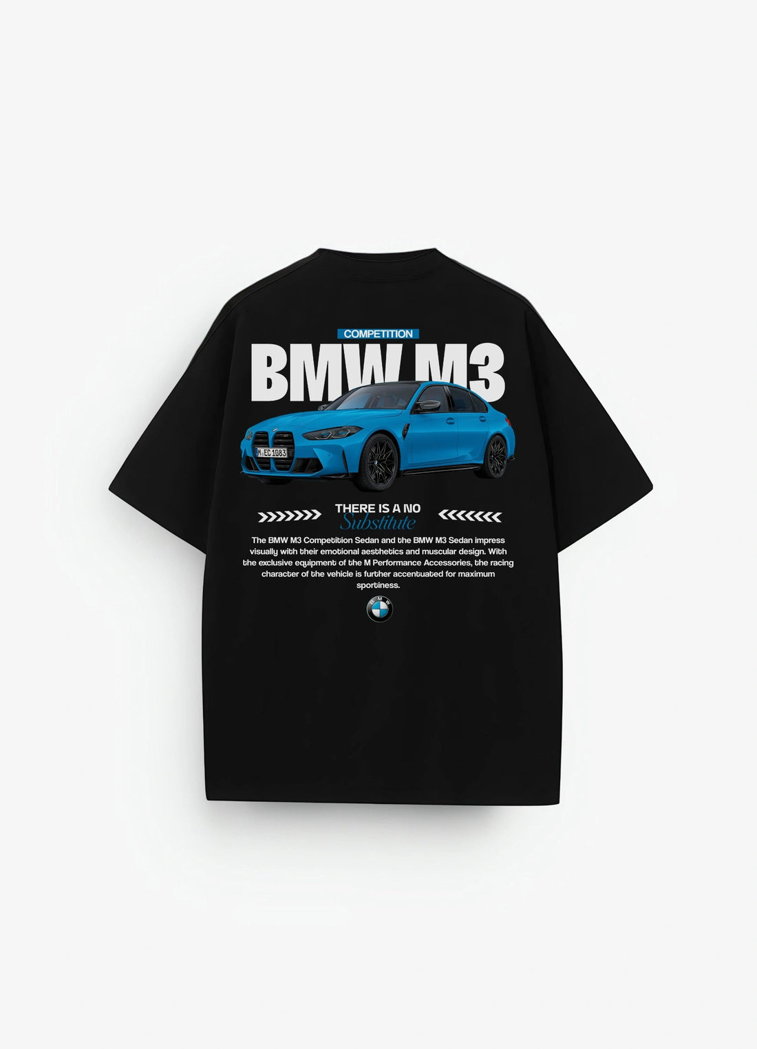BMW M3 Competition Oversized T-shirt Black - Strells