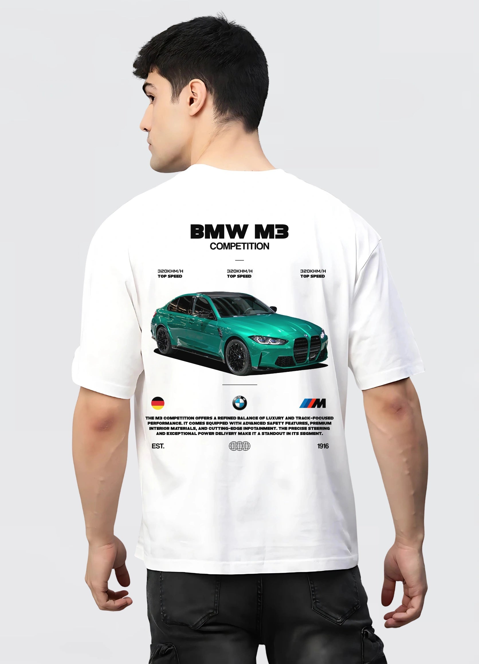 BMW M3 Competition Oversized T-shirt Off - white - Strells