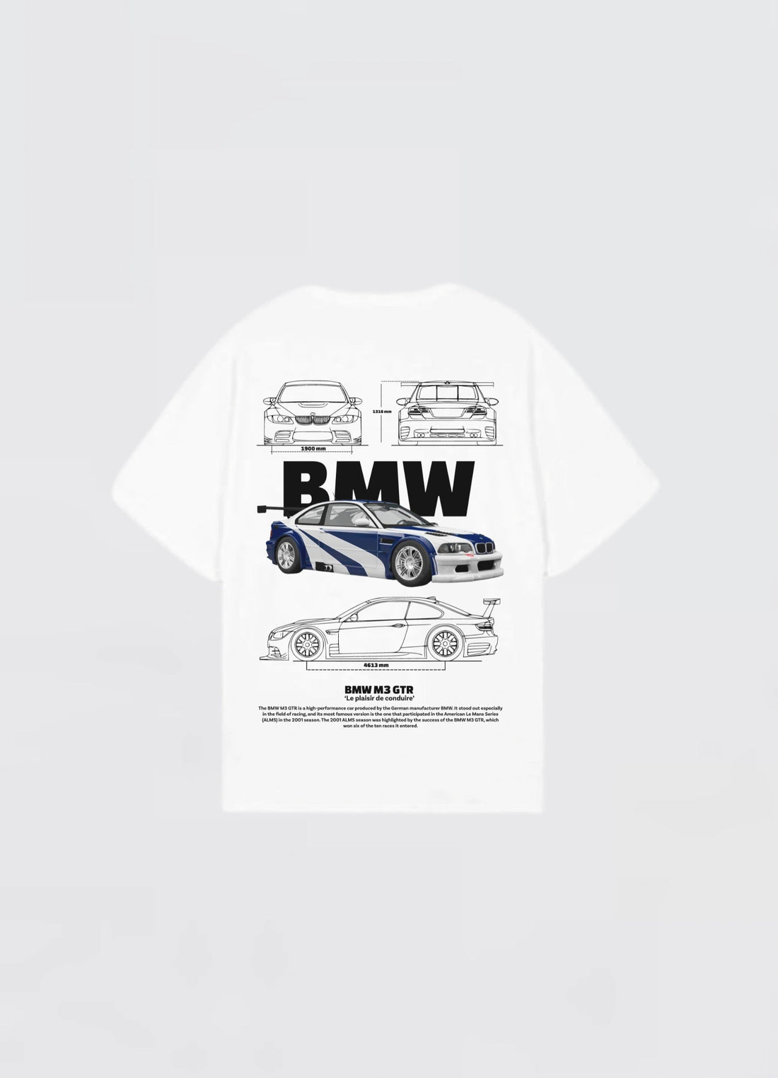 BMW M3 GTR Oversized T-shirt Off - white - Strells