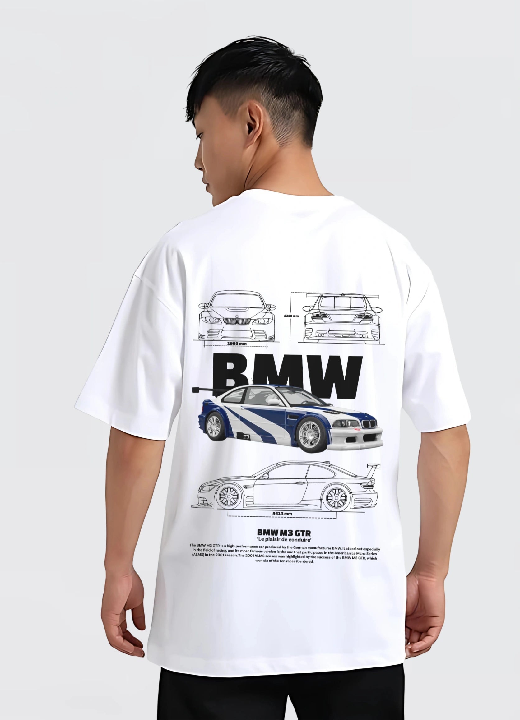 BMW M3 GTR Oversized T-shirt Off - white - Strells