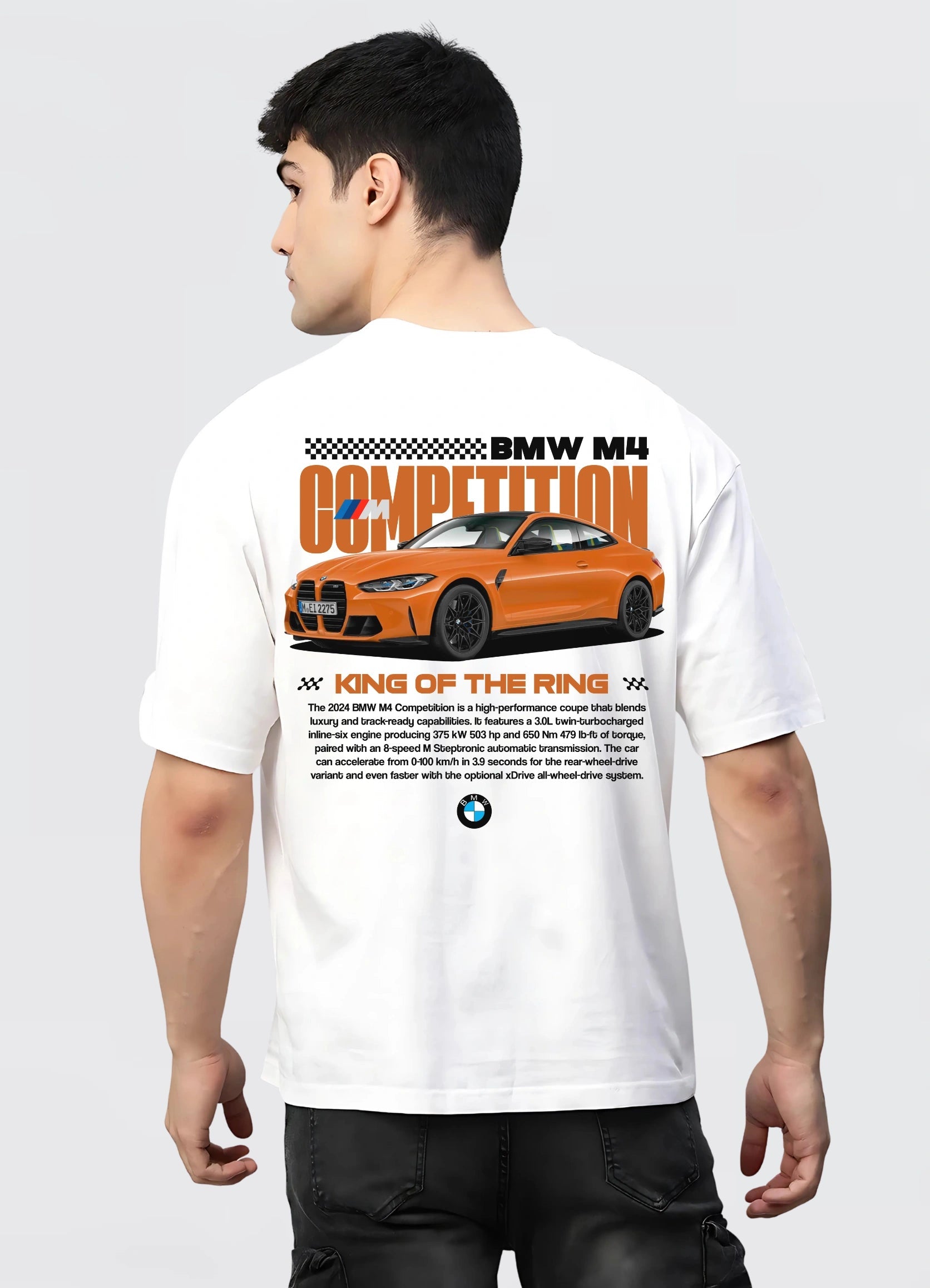 BMW M4 Competition Oversized T-shirt Off - white - Strells