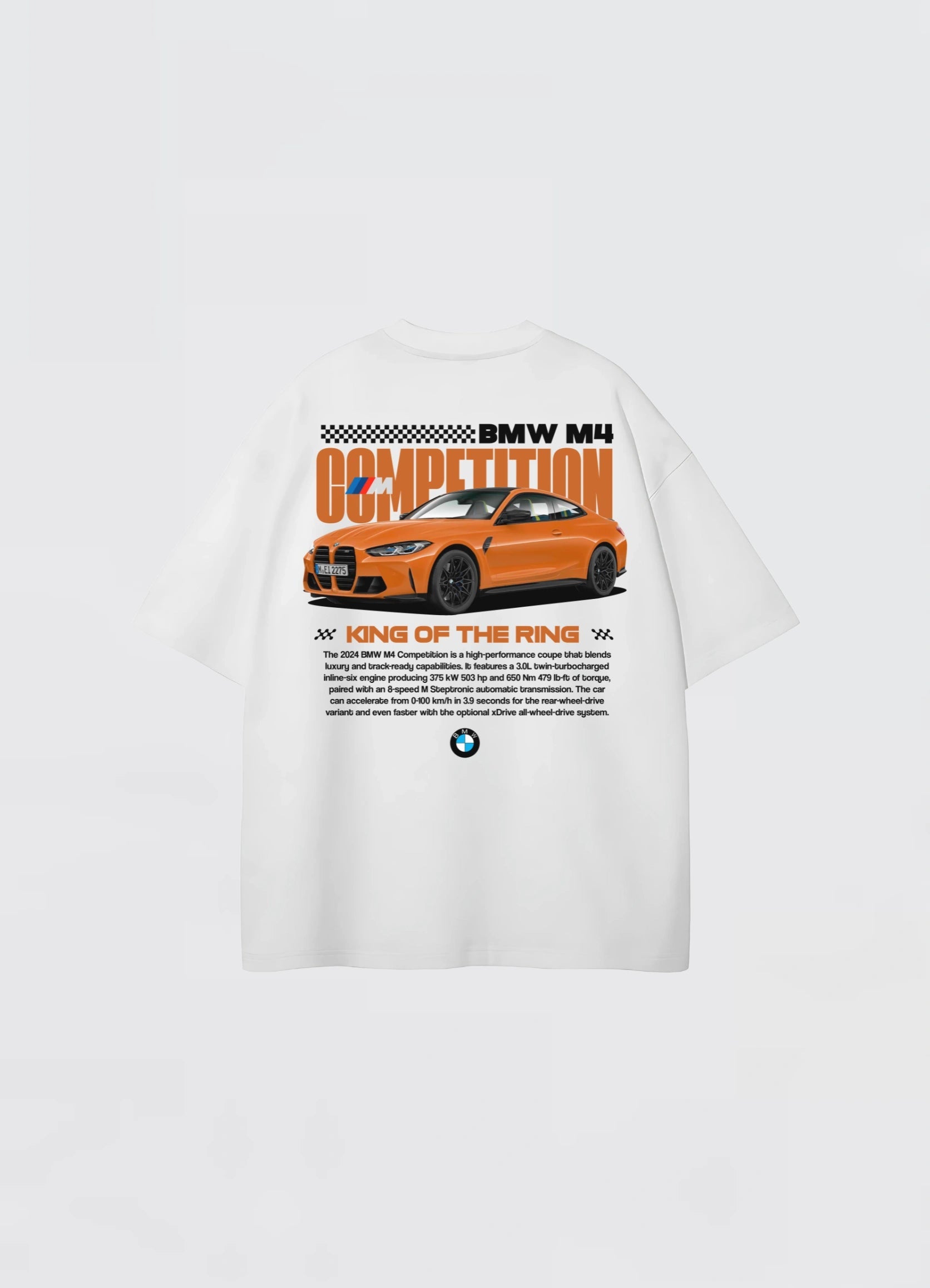 BMW M4 Competition Oversized T-shirt Off - white - Strells