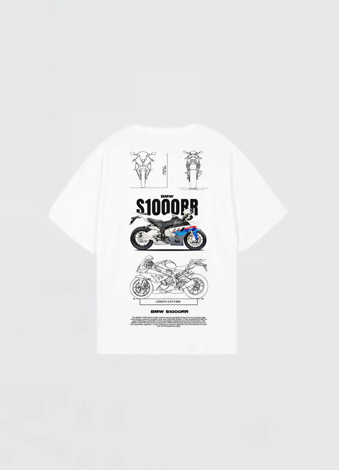 BMW S1000RR Motorsport Oversized T-shirt Off - white - Strells