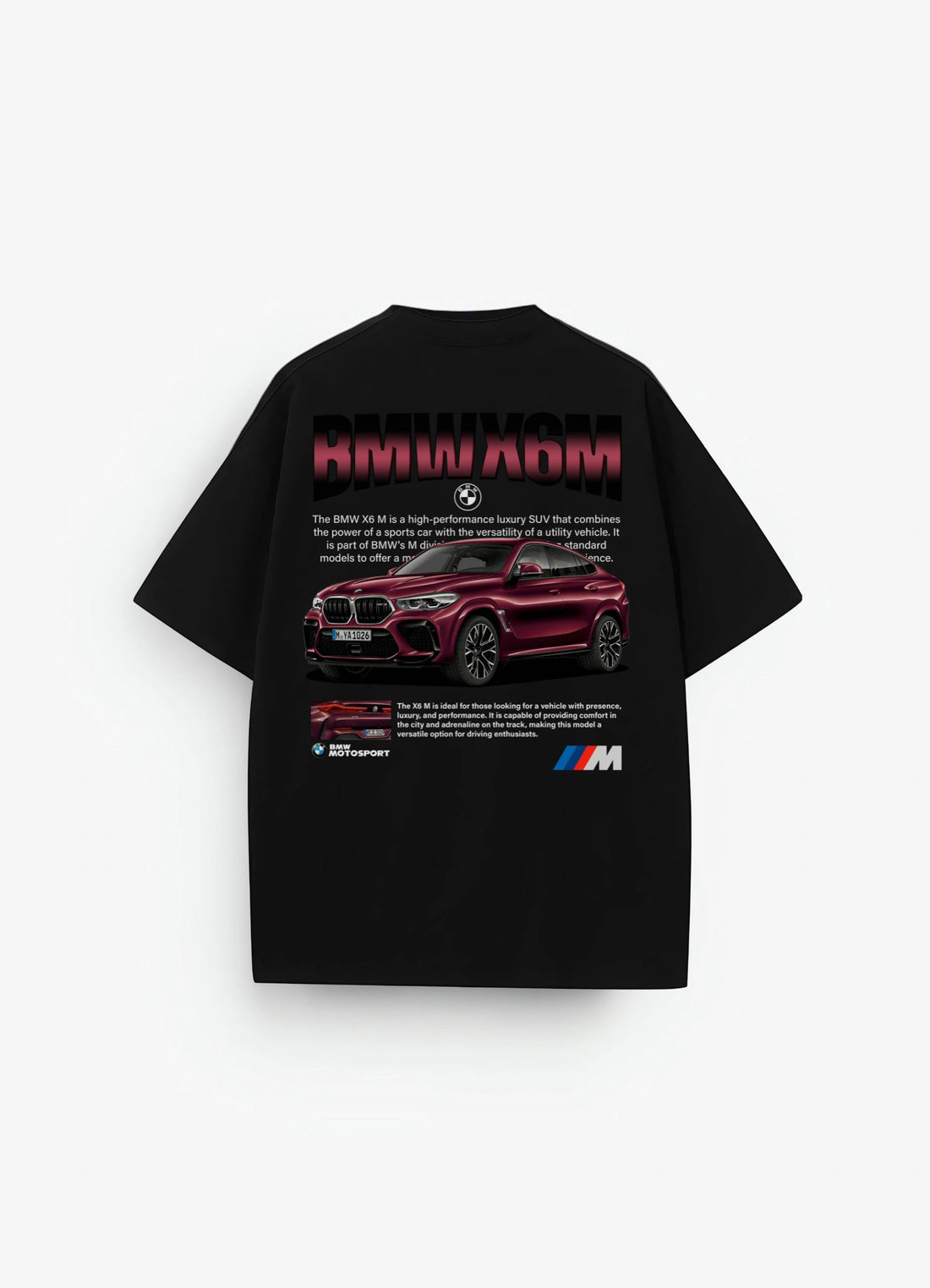 BMW X6M Oversized T-shirt Black - Strells