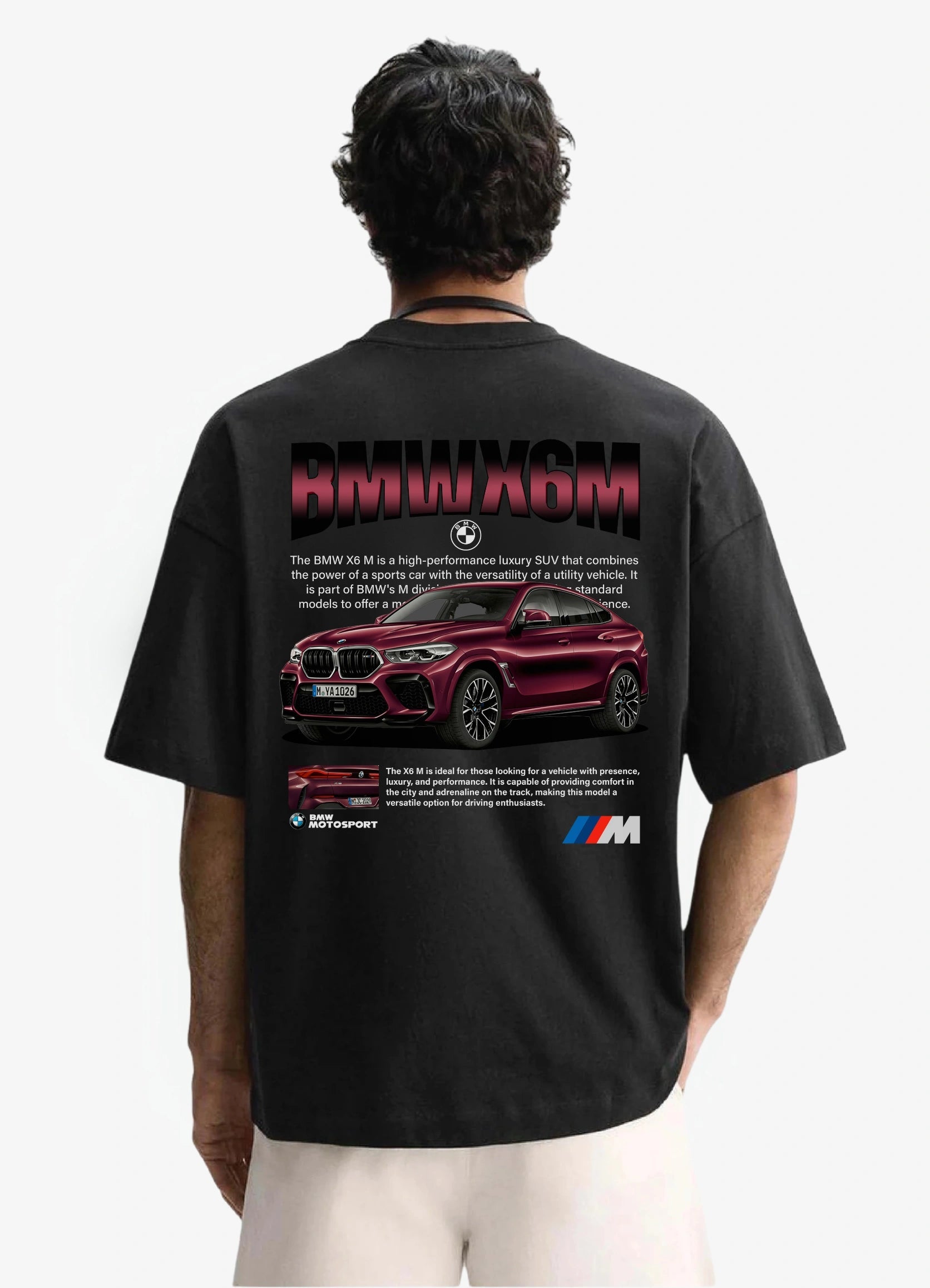 BMW X6M Oversized T-shirt Black - Strells