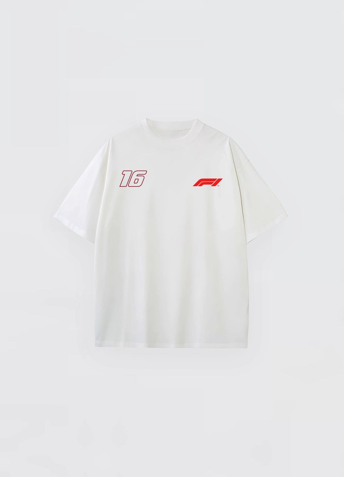 Charles Leclerc Formula 1 ferrari Oversized T-shirt Off - white - Strells