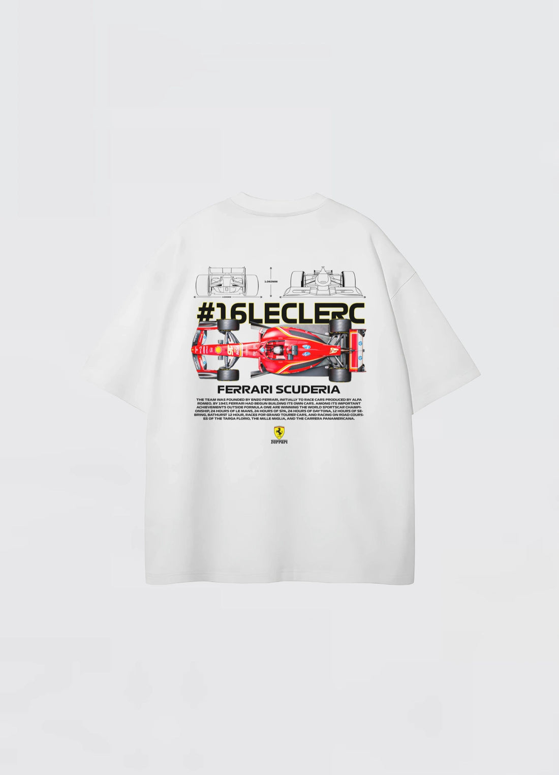 Charles Leclerc Oversized T-shirt Off - white - Strells