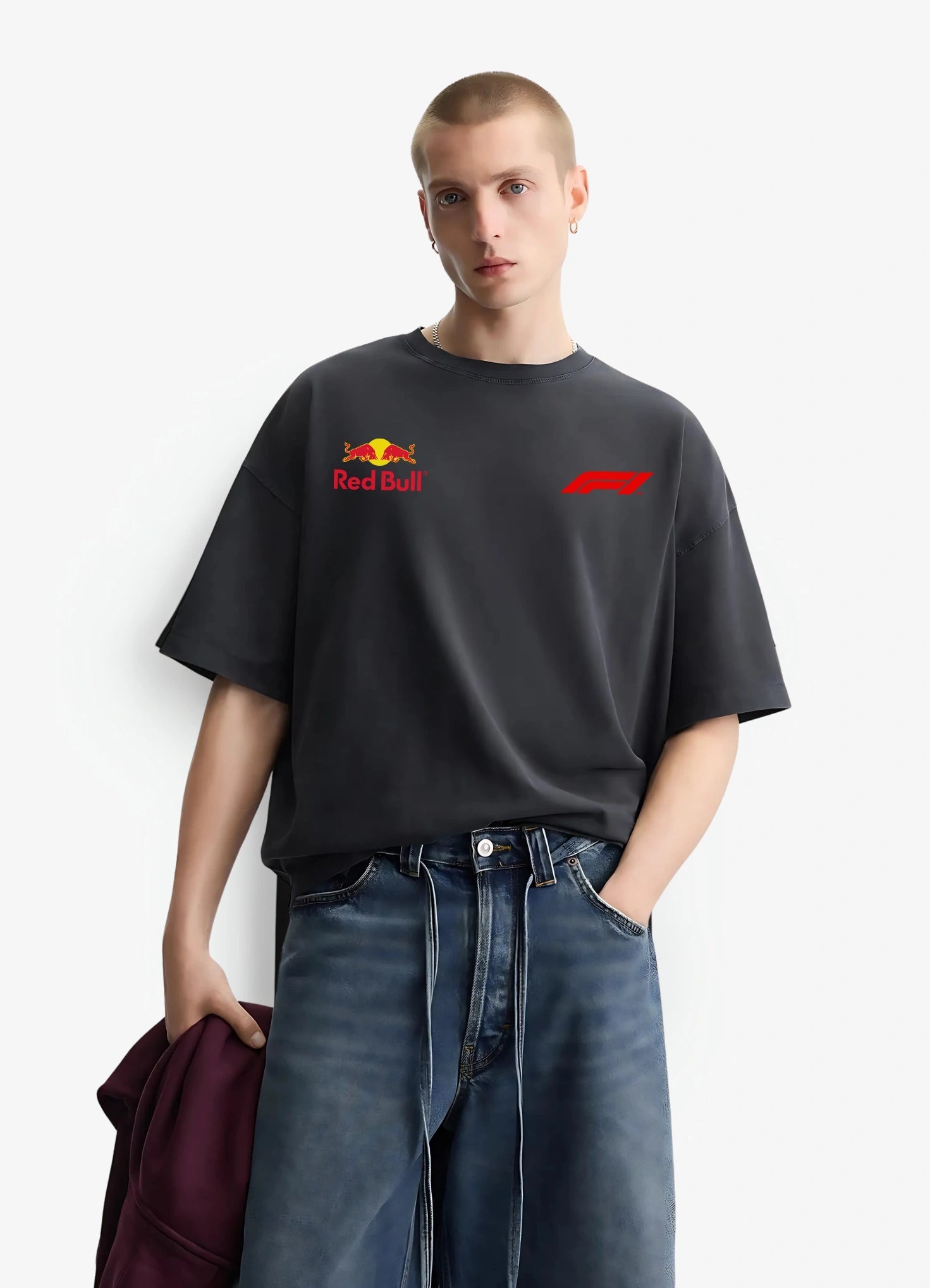 Checo Perez Formula 1 Oversized T-shirt Black - Strells