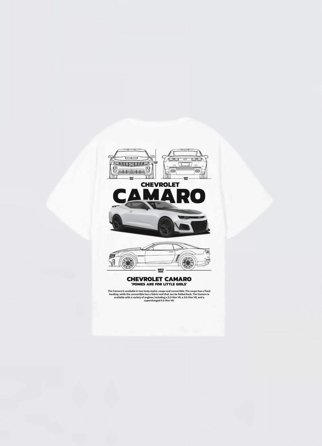 Chevrolet Camaro Oversized T-shirt Off - white - Strells