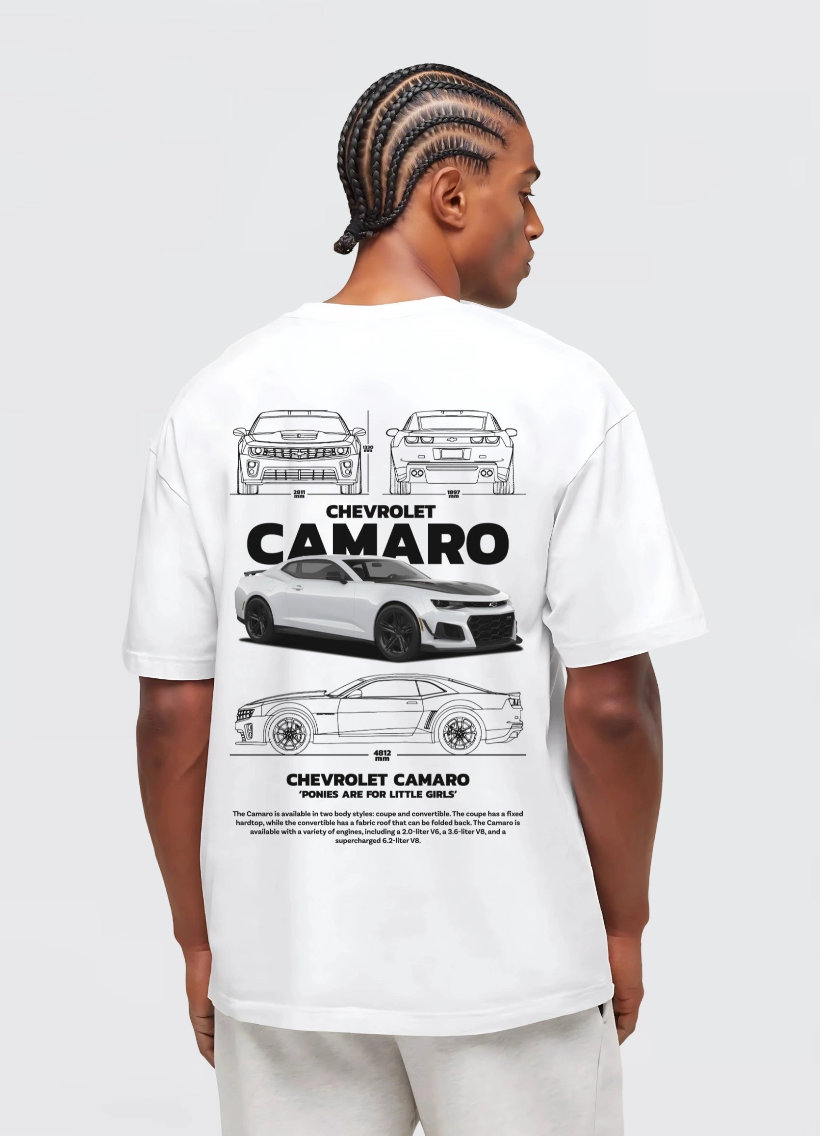 Chevrolet Camaro Oversized T-shirt Off - white - Strells