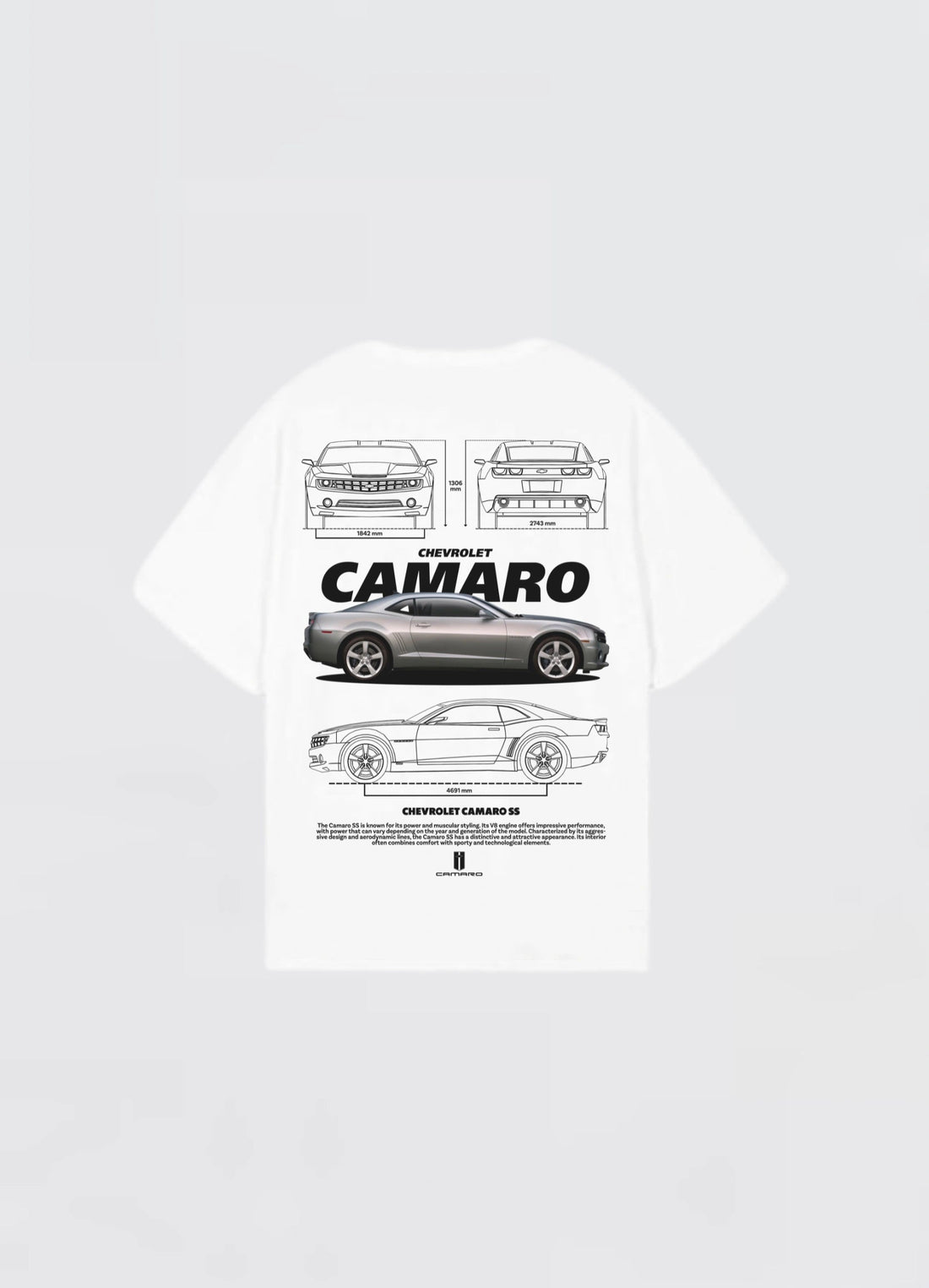 Chevrolet Camaro Oversized T-shirt Off - white - Strells