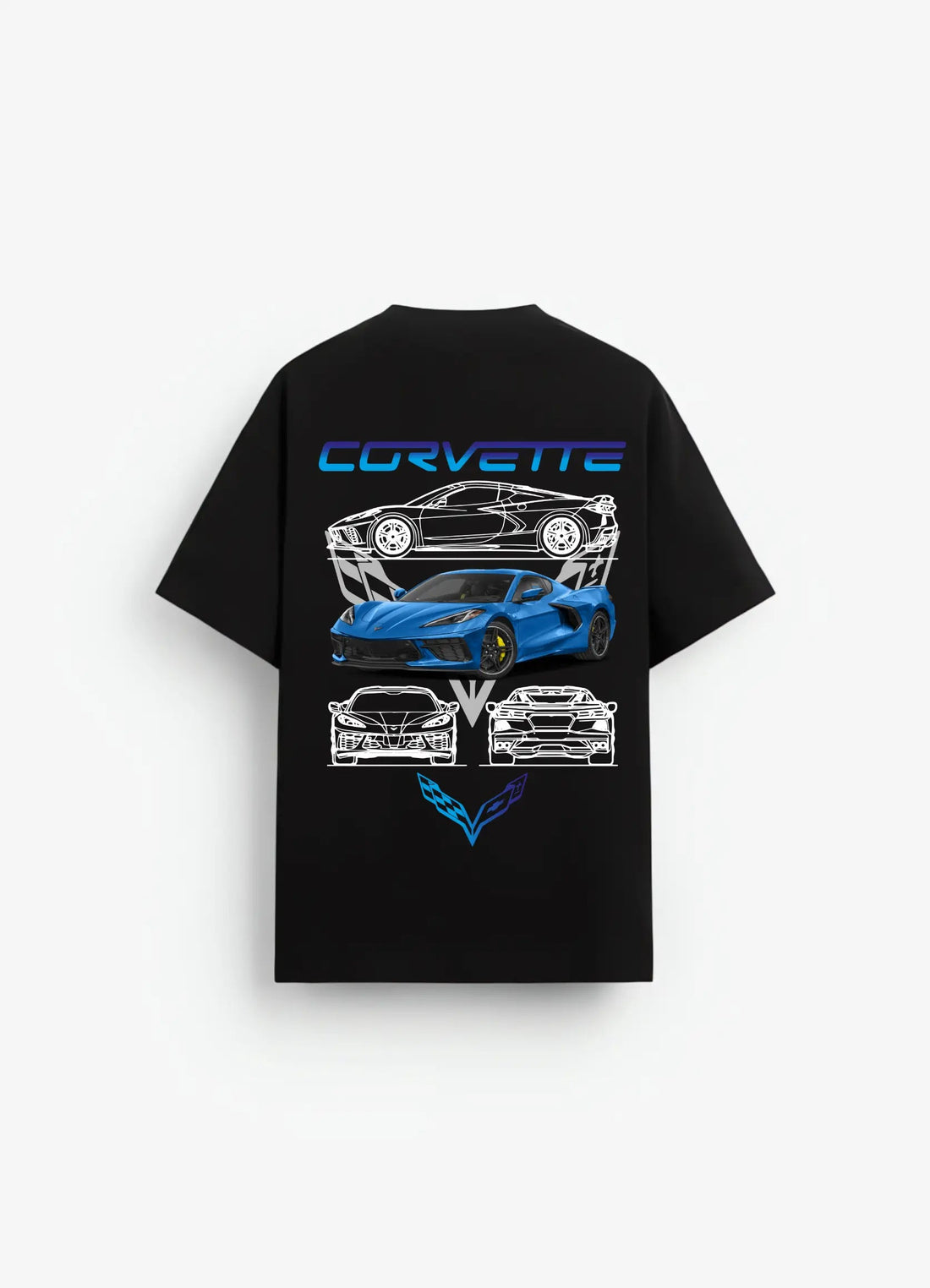 Corvette Oversized Fit T-shirt Black - Strells